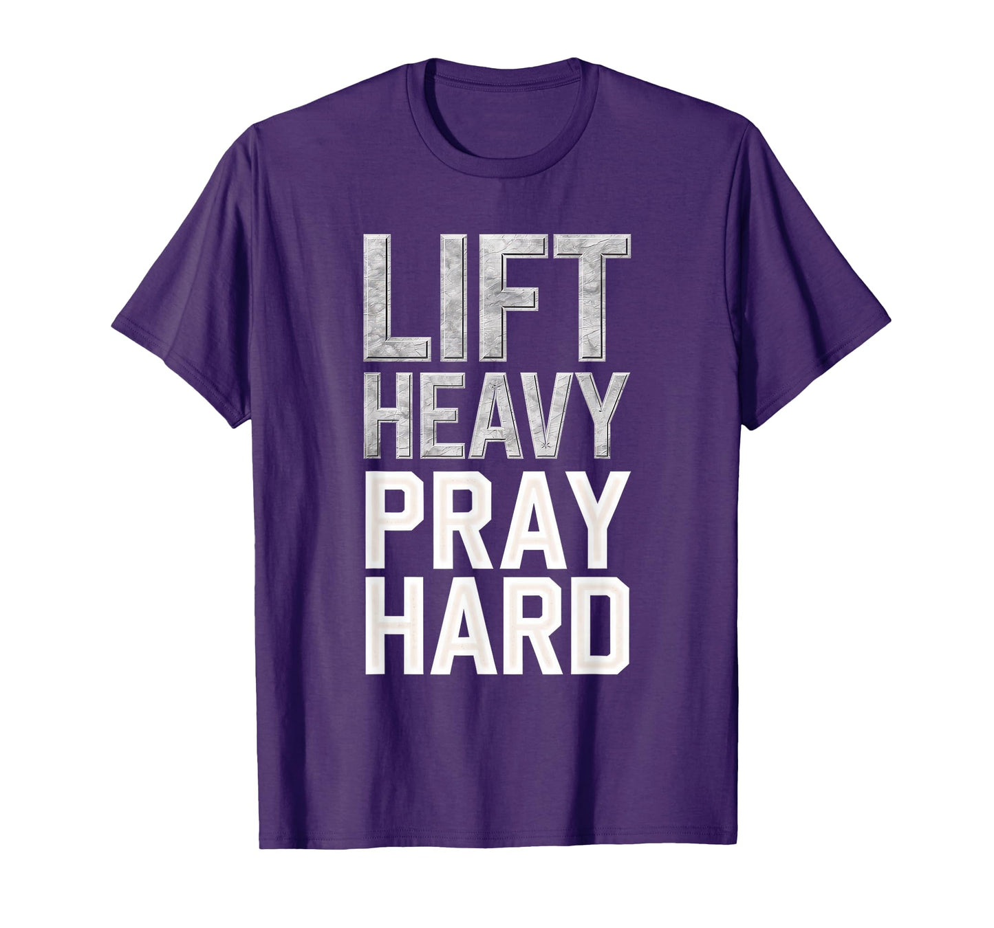 Lift Heavy Pray Hard Tshirt Gym Christian Gift Jesus Faith T-Shirt