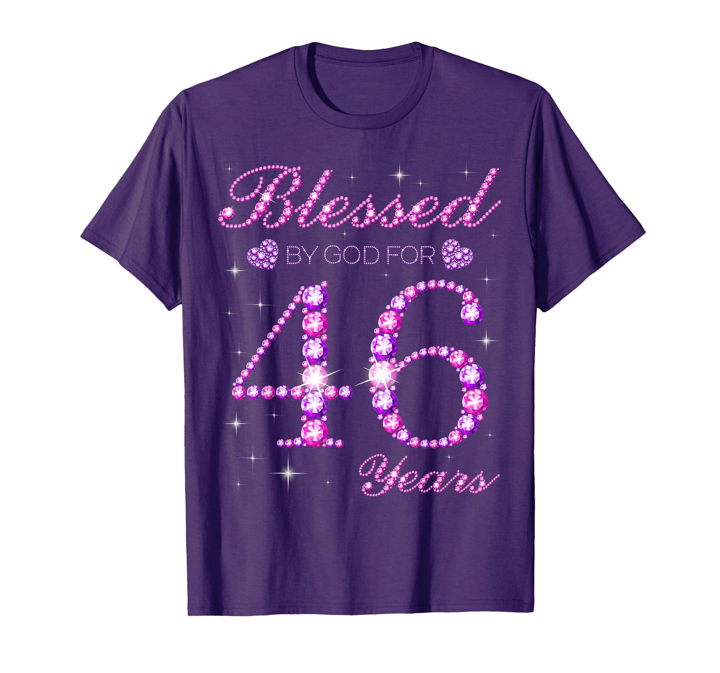 Blessed by God for 46 Years Old 46th Birthday Party T-Shirt
