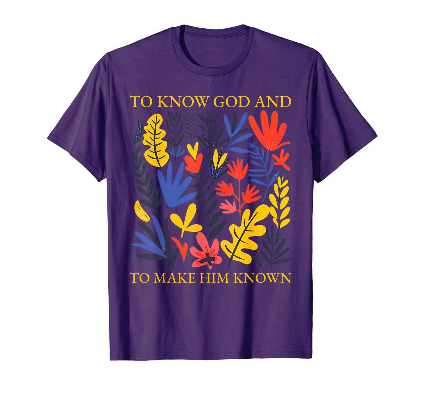 Floral to Know God and to Make Him Known Boho Wildflowers T-Shirt