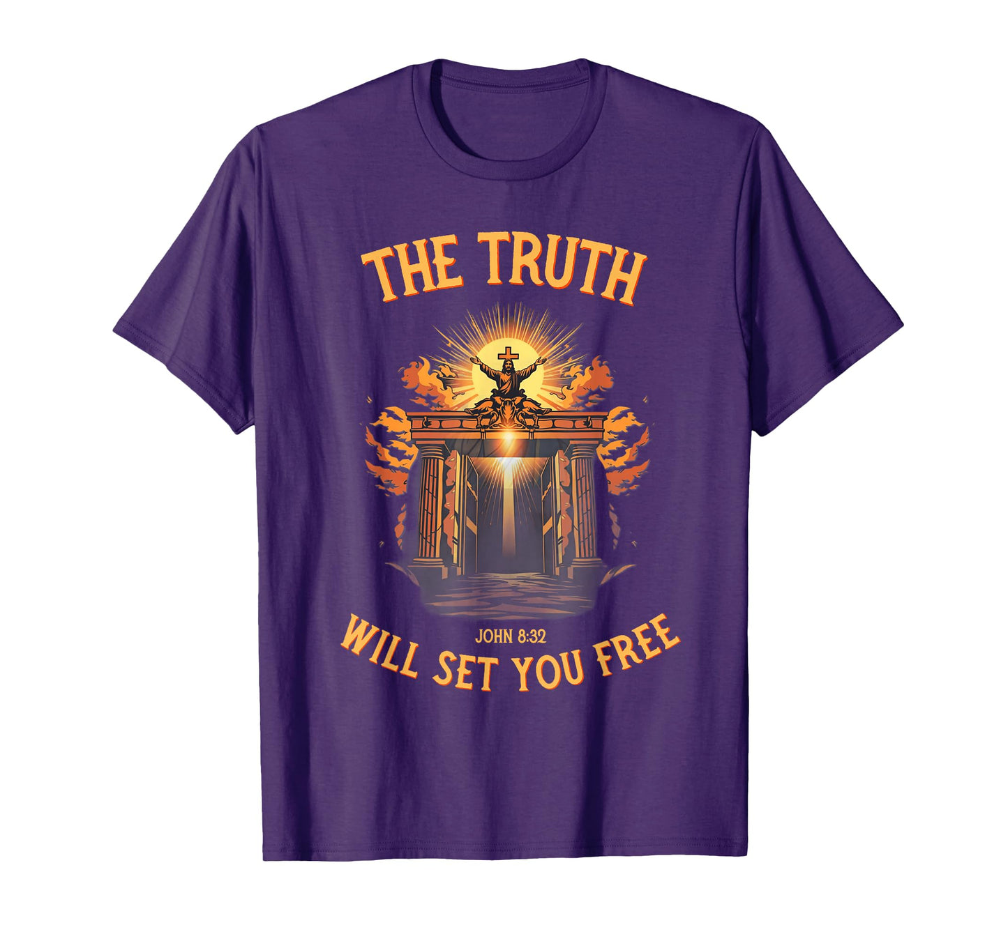 The Truth Will Set You Free Jesus Quote John Bible Verse T-Shirt