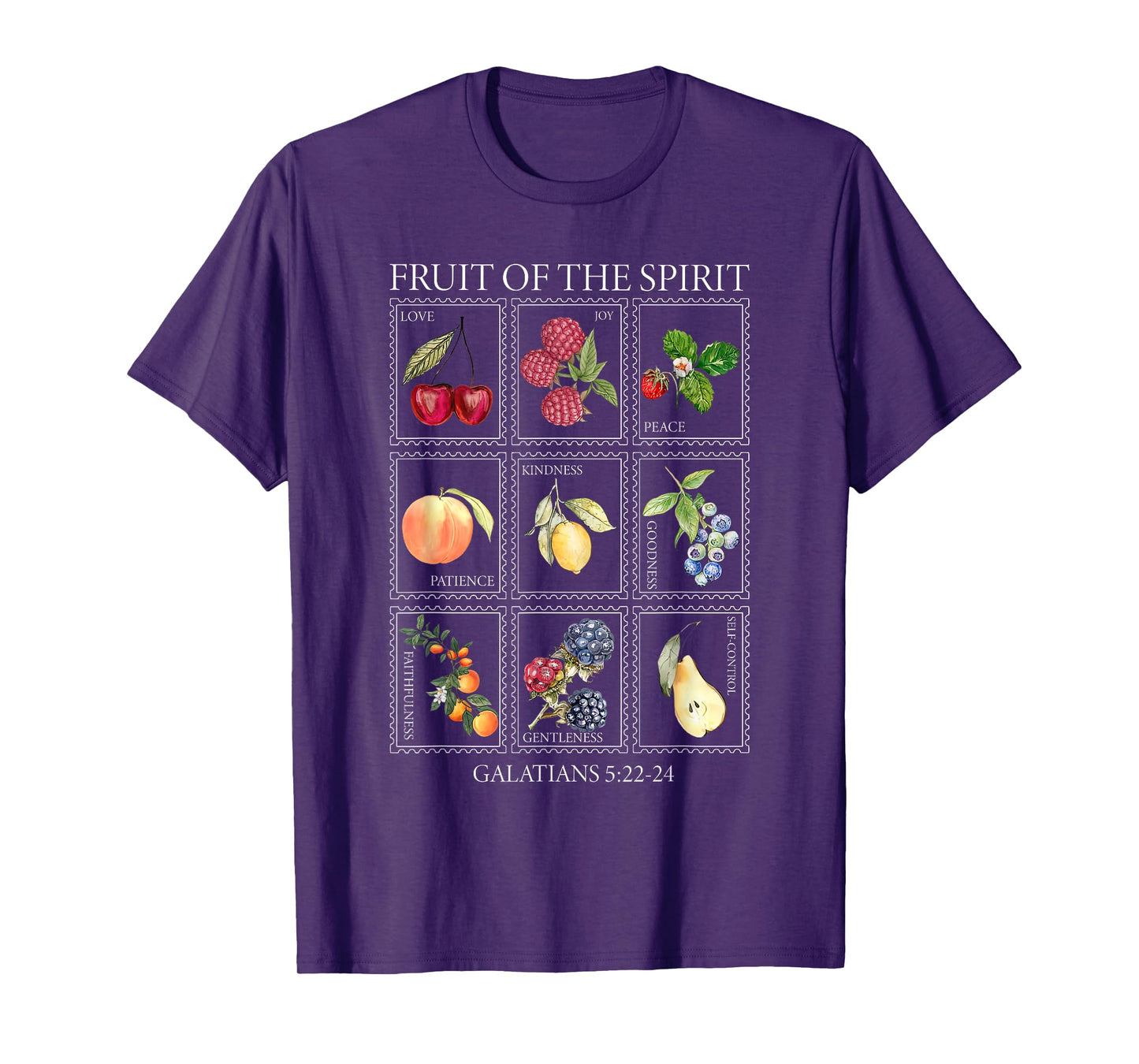 Summer Stamps Fruit Of The Spirit Christian Religious Faith T-Shirt