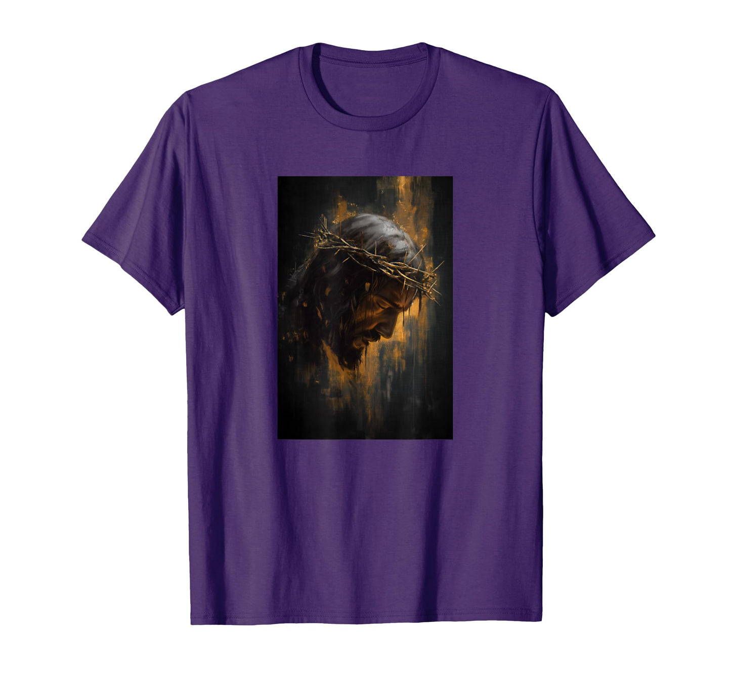 Man of Sorrows Crowned in Thorns Face of Jesus Christ T-Shirt