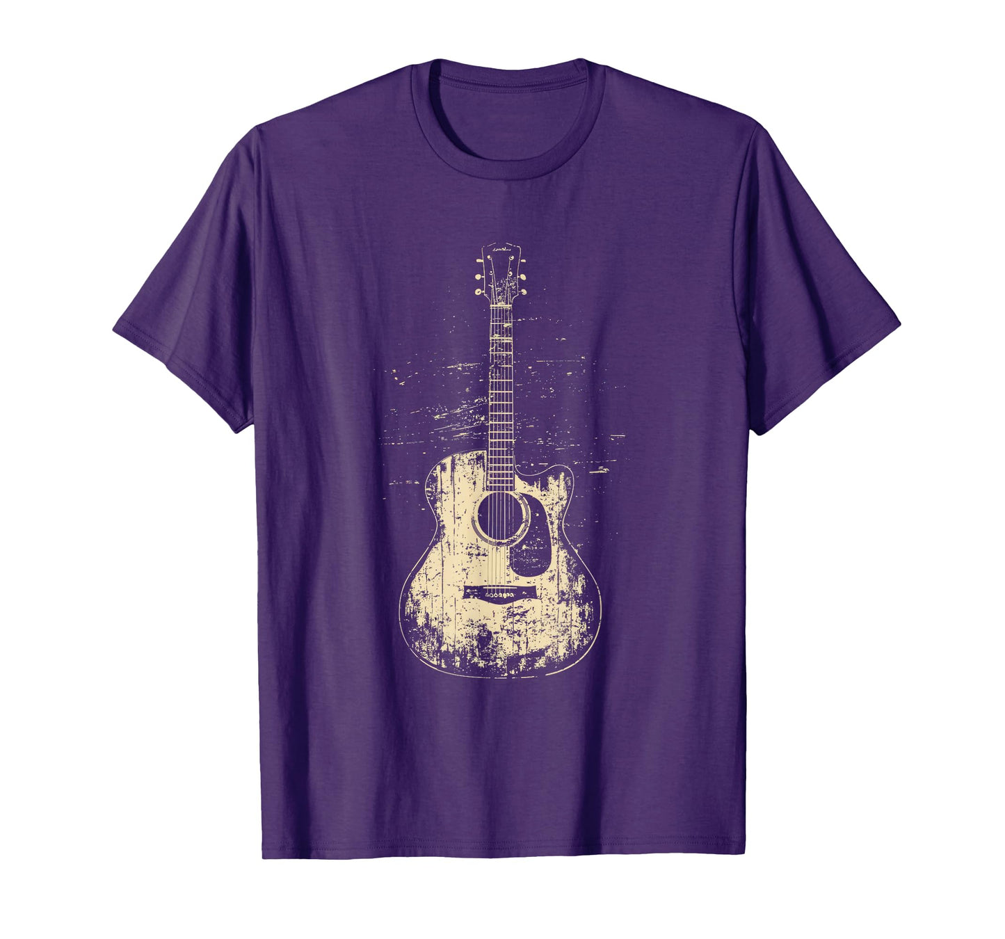 Acoustic Guitar Player Vintage Rock Graphic T-Shirt