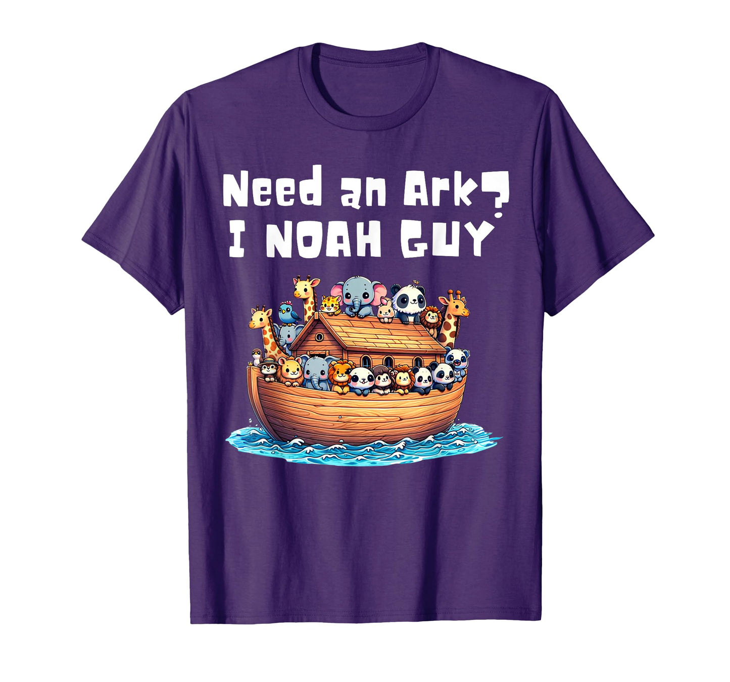 Cartoon Animal Need An Ark? I Noah Guy Christian Funny Gifts T-Shirt