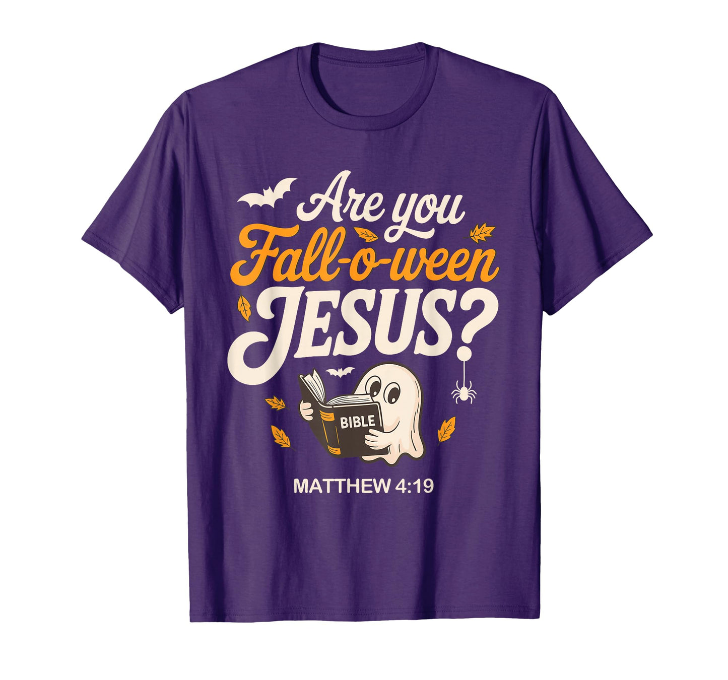 Retro Fall Religious Bible Matthew are You Fall-O-Ween Jesus T-Shirt