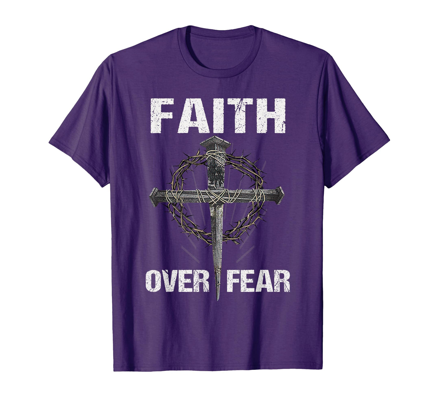 Faith Over Your Fear Cross Christian Faithful Jesus Christ T-Shirt