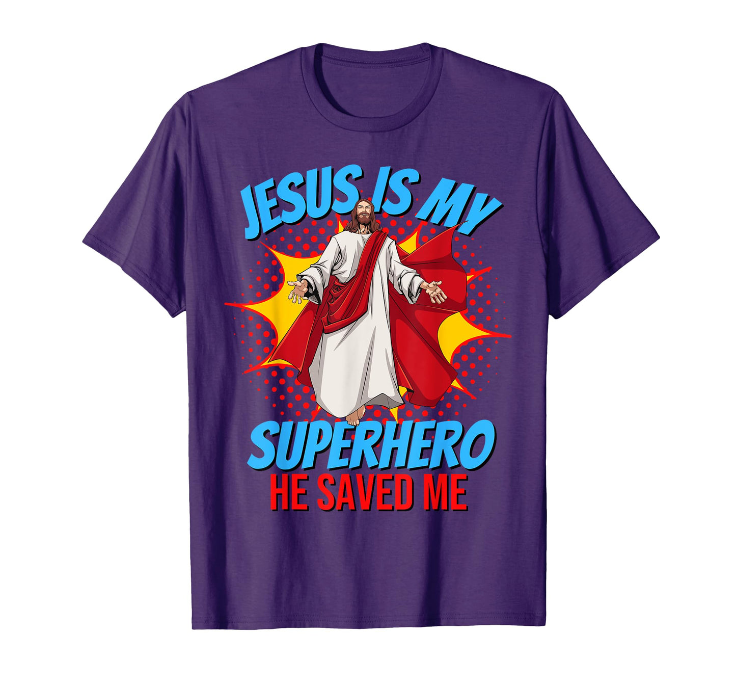 Jesus Is My Superhero Christian Faith God Savior Religious T-Shirt