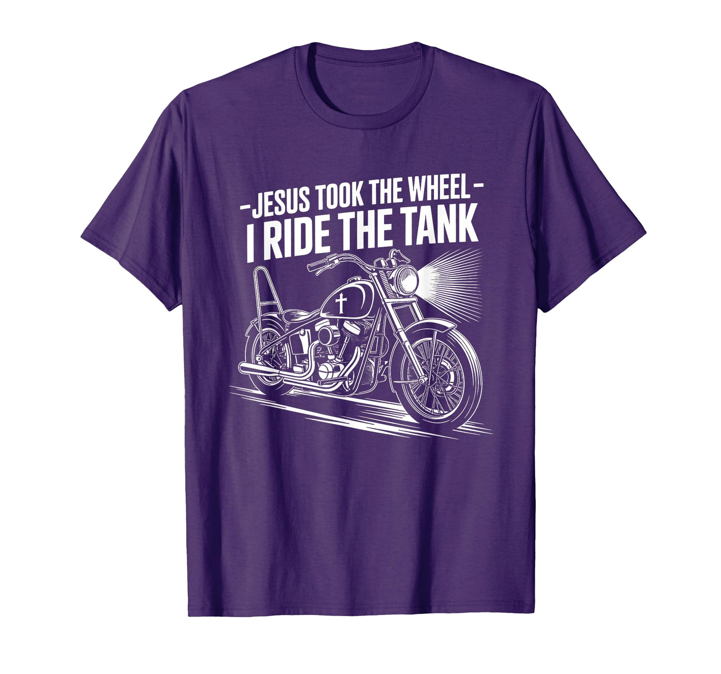 Jesus Took The Wheel I Ride The Tank Christian Biker T-Shirt