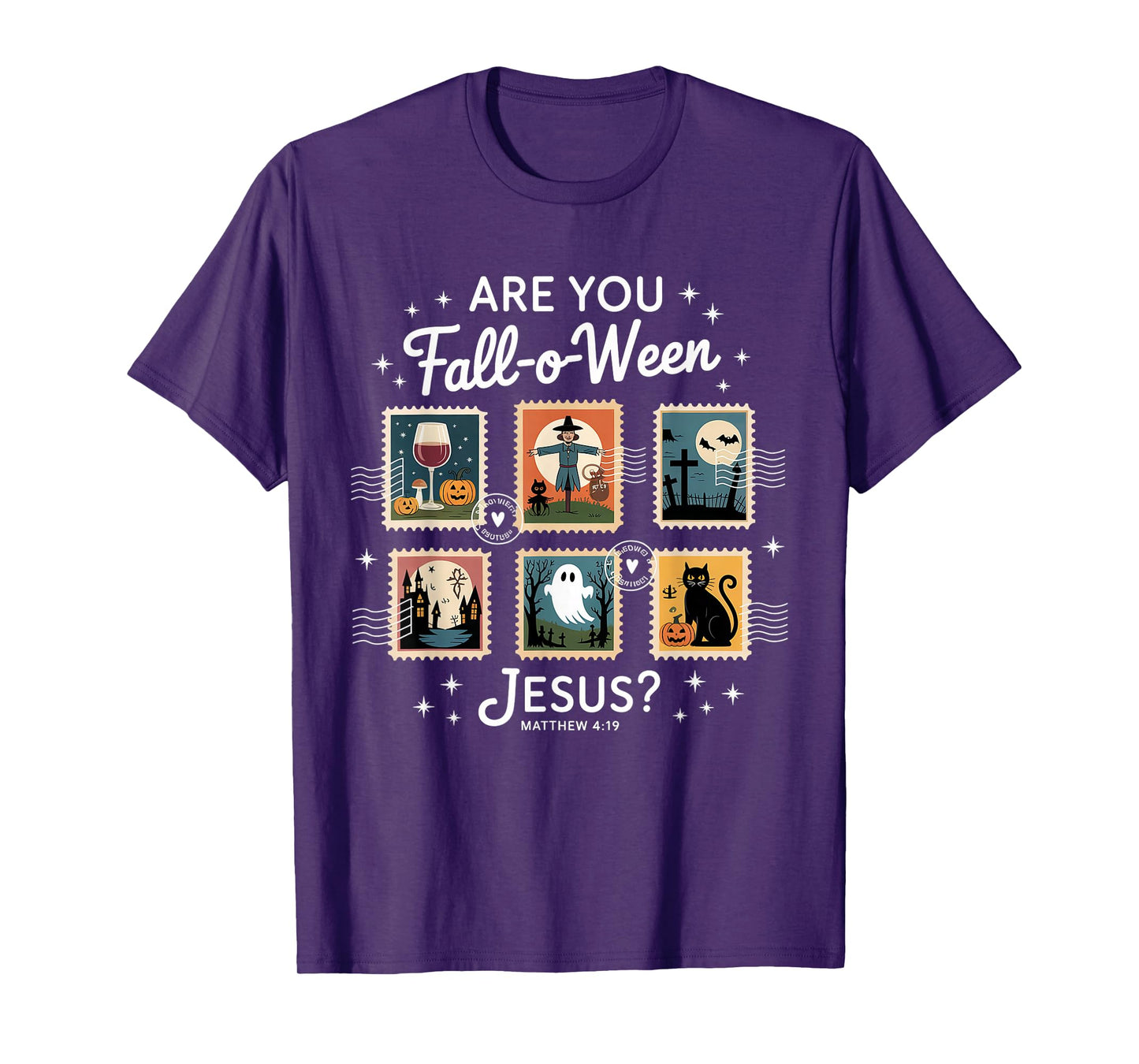 are You Fall-o-ween Jesus Matthew 4:19 Christian Halloween T-Shirt
