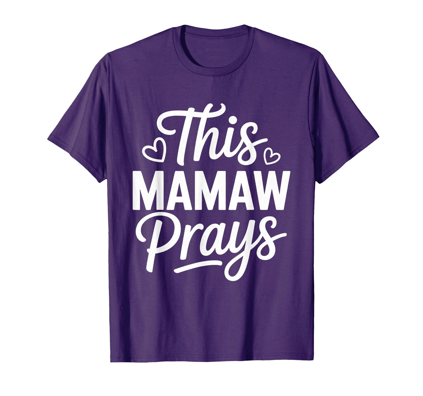 This Mamaw Prays Faith Christian Grandma T-Shirt