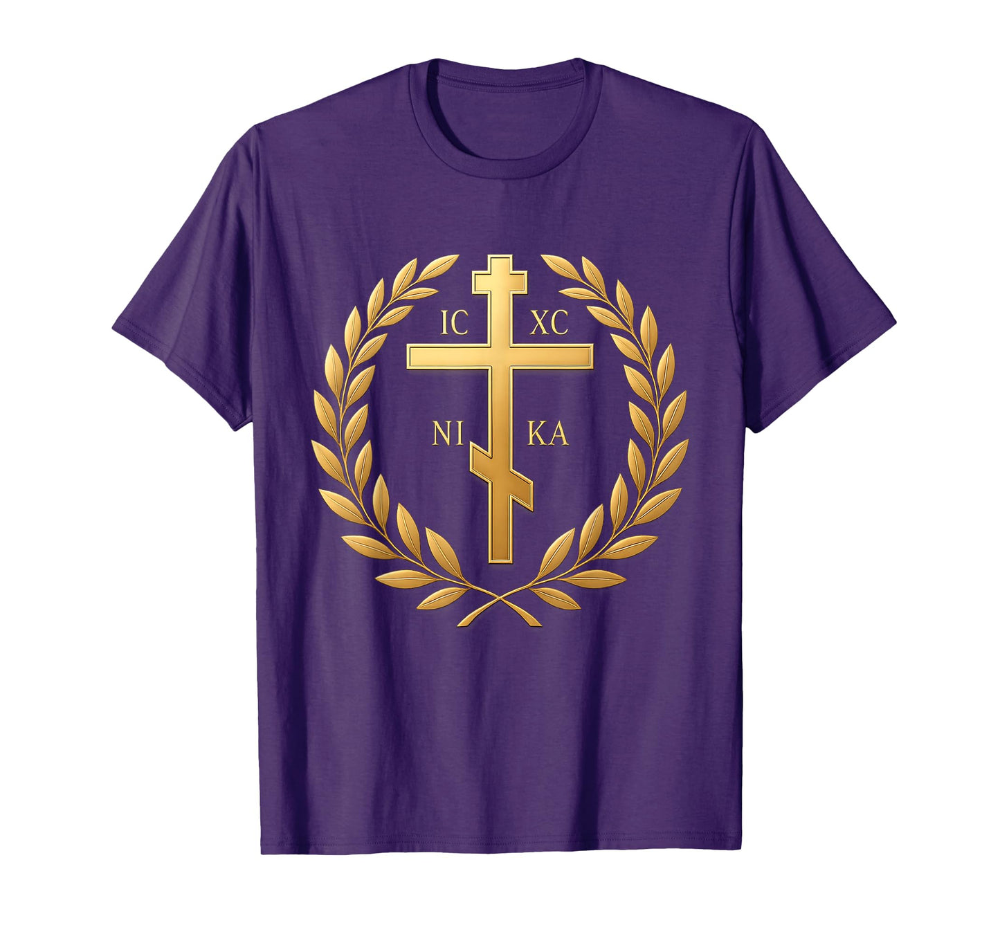 Elegant Orthodox Cross - Jesus Christ Crucifix T-Shirt