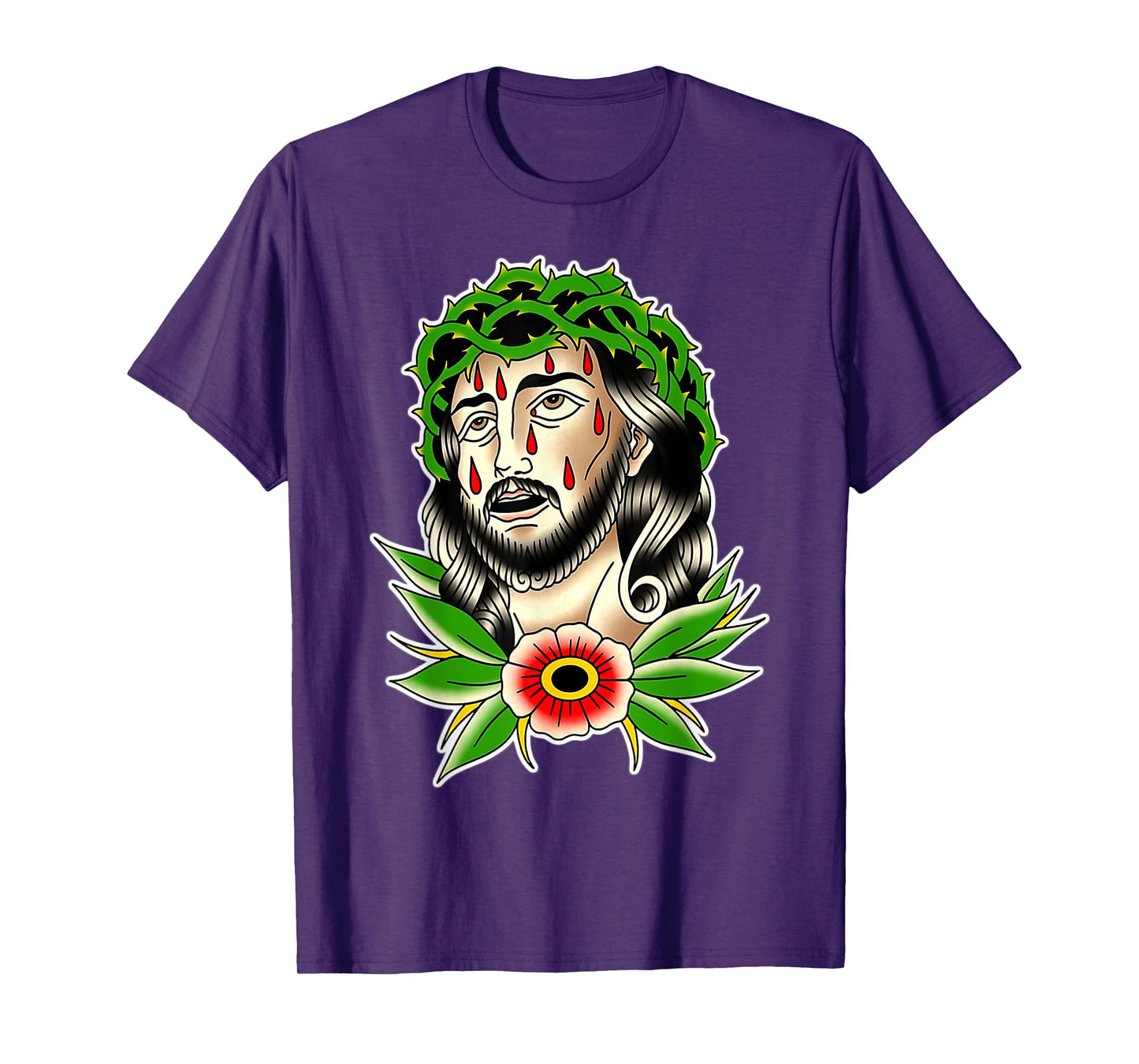Jesus Christ Traditional Tattoo Flash T-Shirt