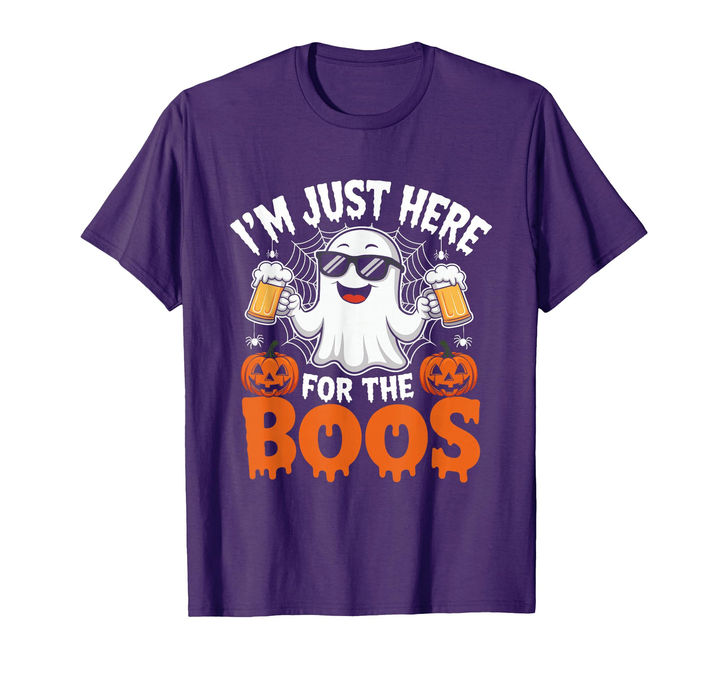 I'm Just Here for The Boos Funny Halloween Ghost T-Shirt