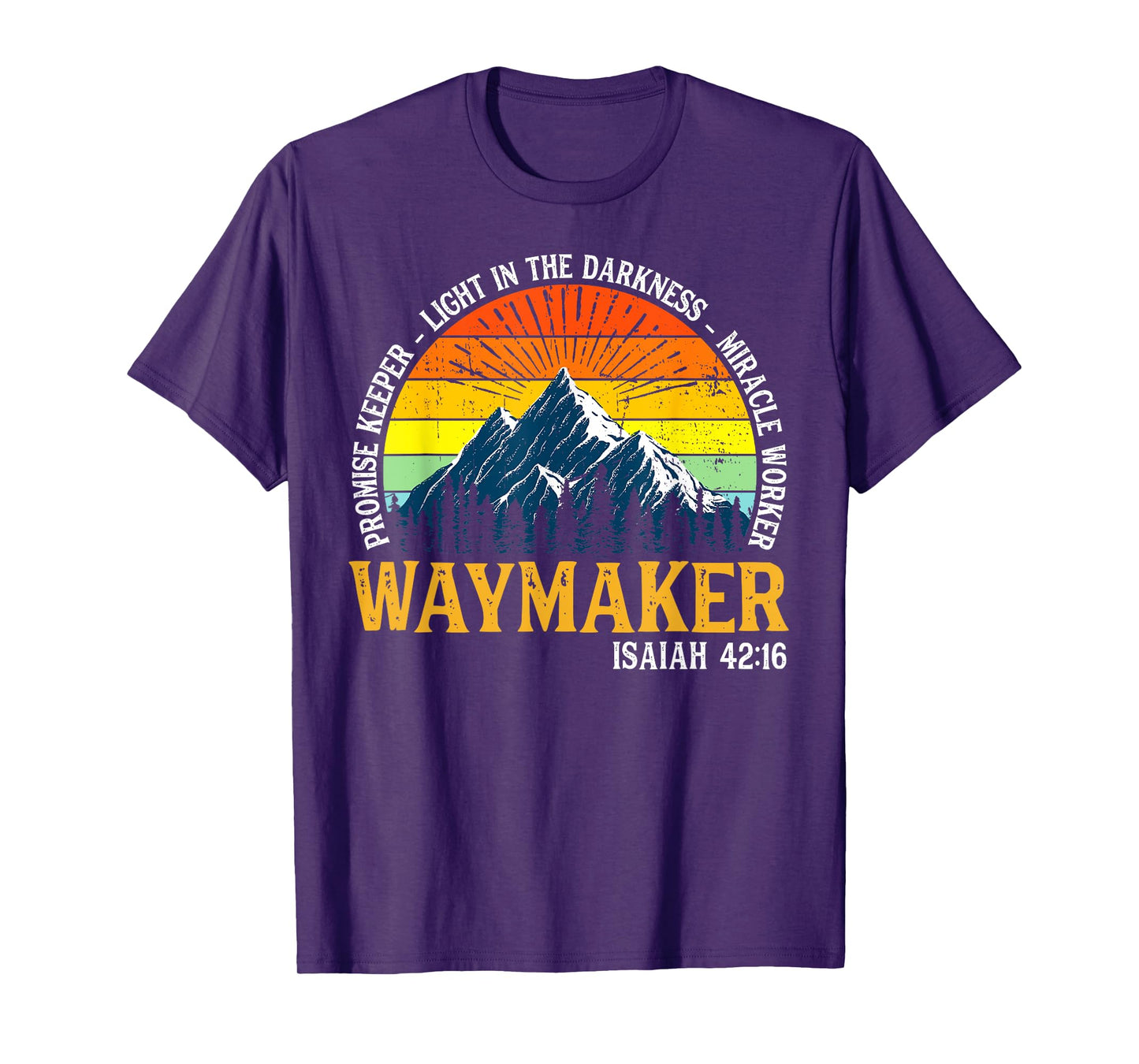Vintage Waymaker Promise Keeper Miracle Worker Christian T-Shirt