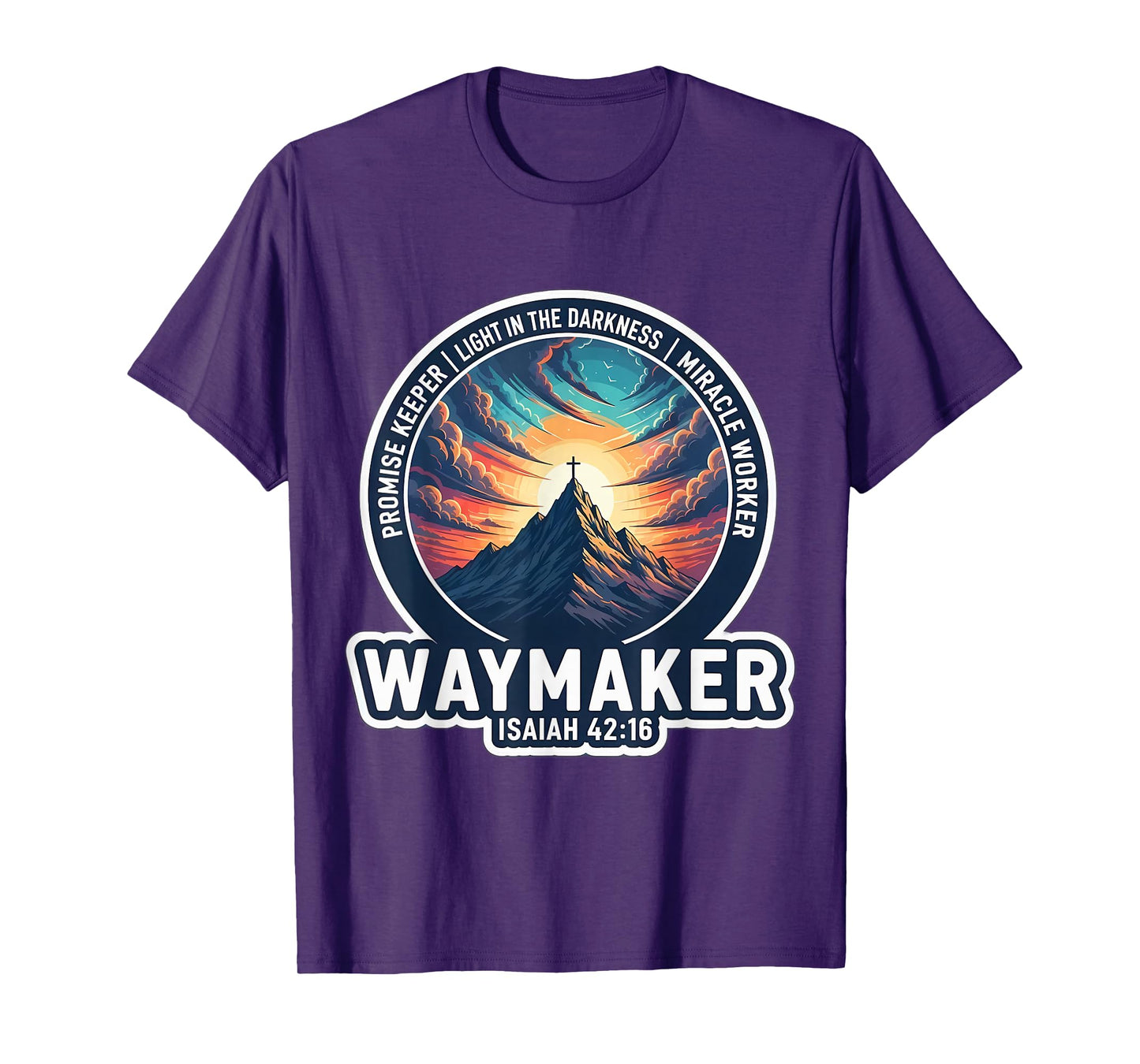 Christian Waymaker Promise Keeper Miracle Worker Bible Verse T-Shirt