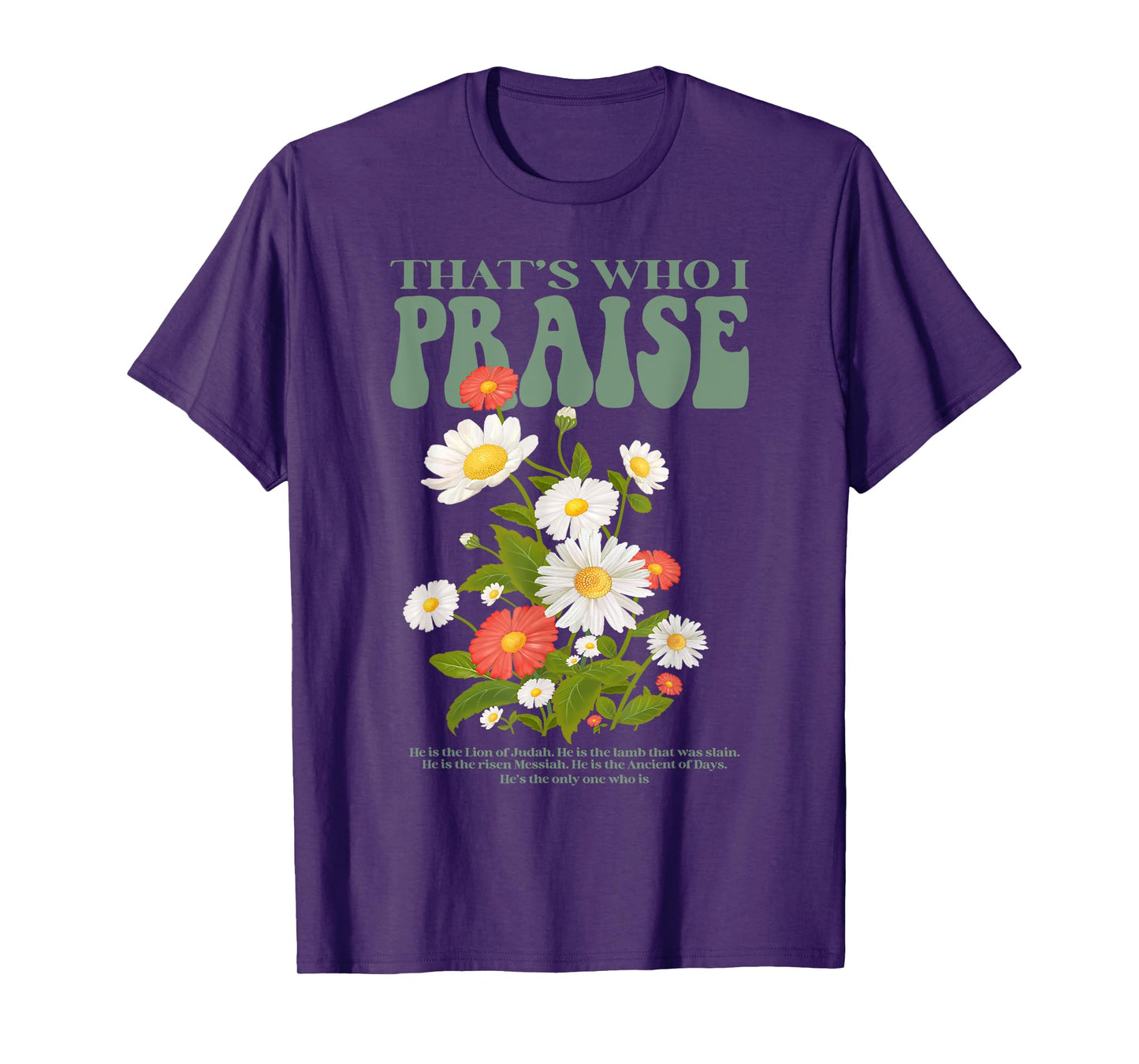 Brandon That's Who I Praise Jesus Christian Lake Merch T-Shirt
