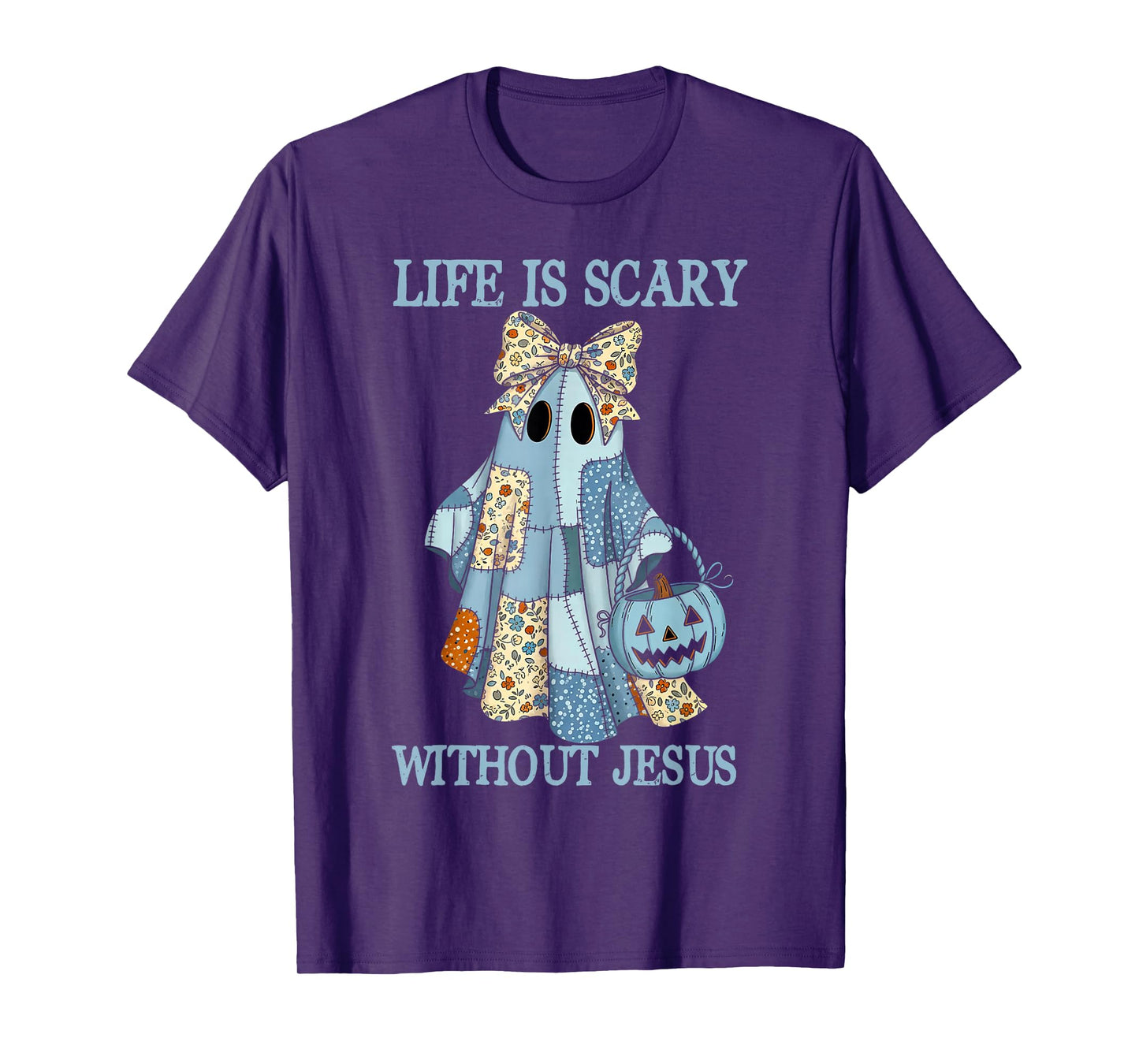 Spooky Life is Scary Without Jesus Christian Halloween T-Shirt