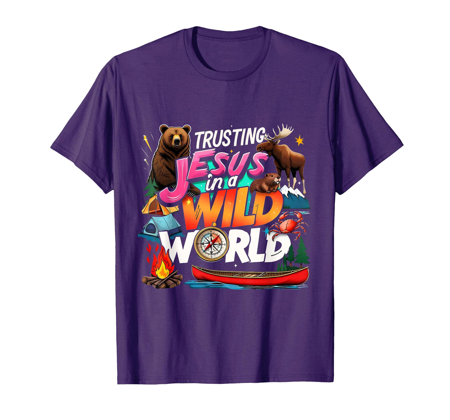 VBS 2025 Trusting Jesus Wild World Team Tee T-Shirt