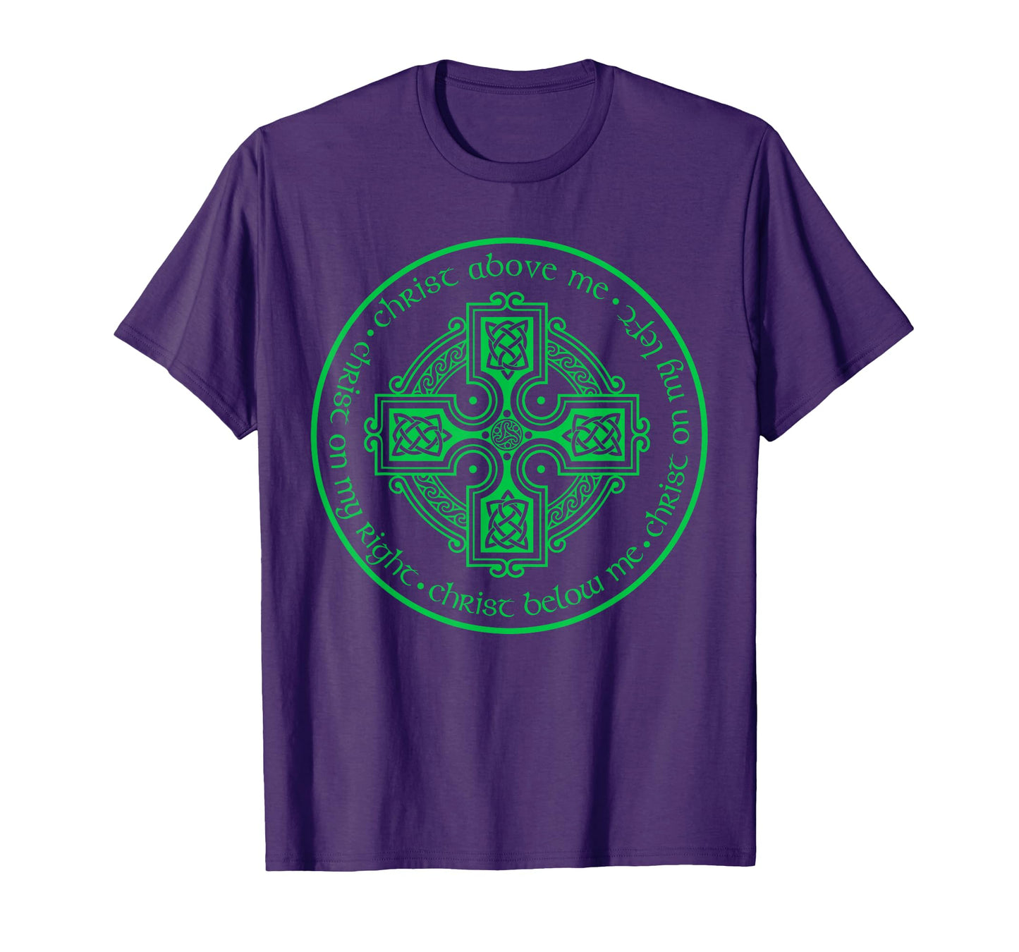 St. Patrick's Breastplate Lorica Prayer Catholic Irish Cross T-Shirt