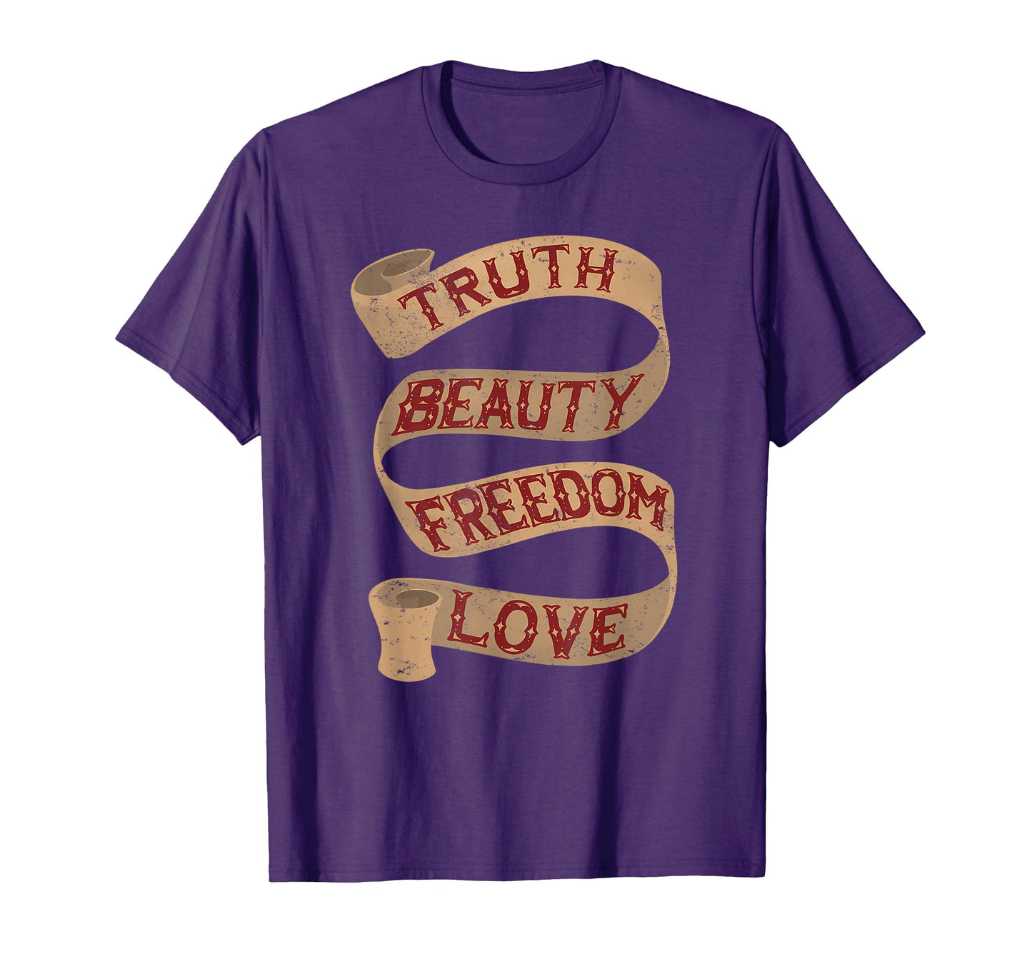 Truth Vintage Freedom Beauty Truth Love Jesus Christian Tee T-Shirt