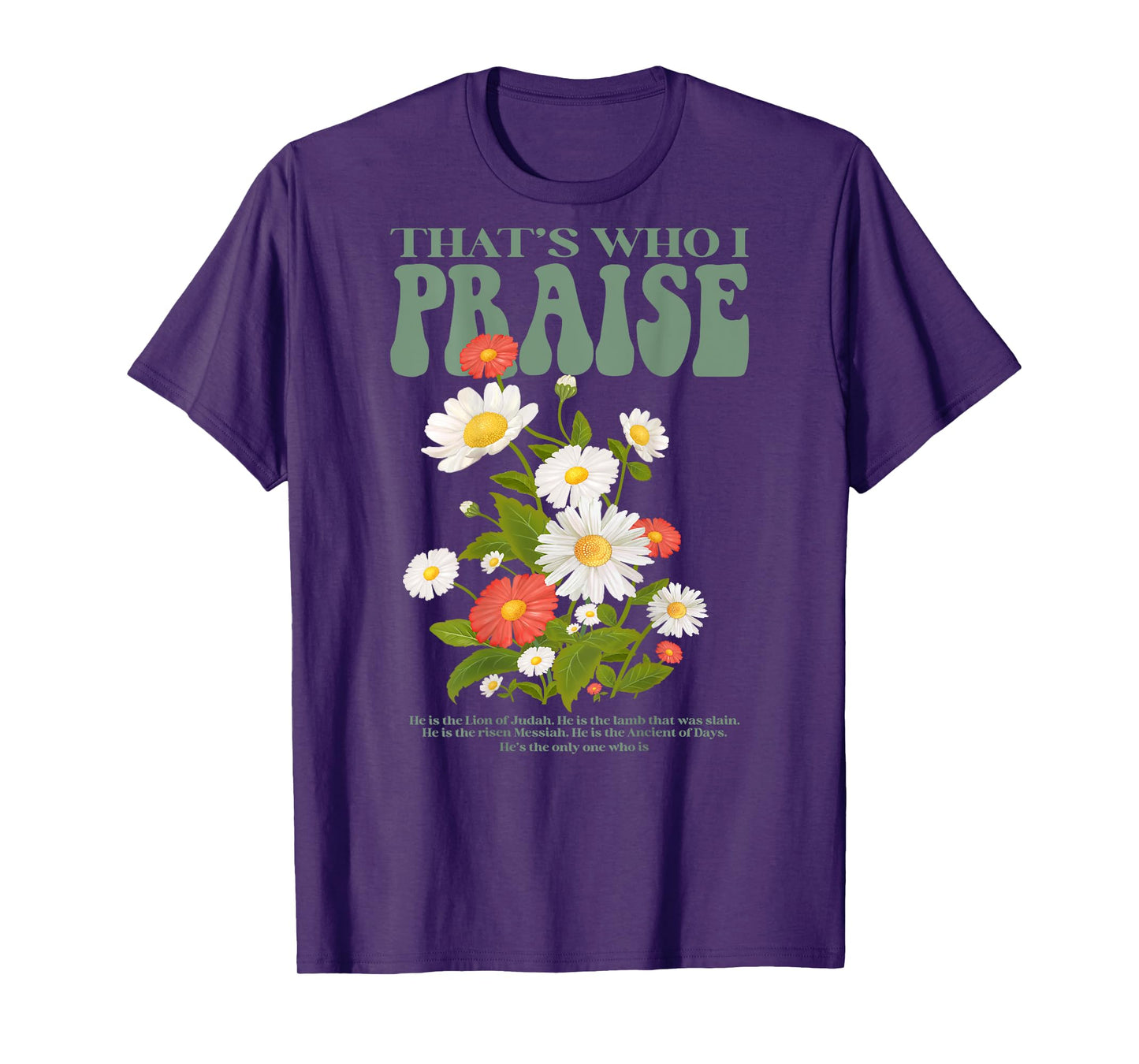 Brandon That's Who I Praise Jesus Christian Lake Merch T-Shirt