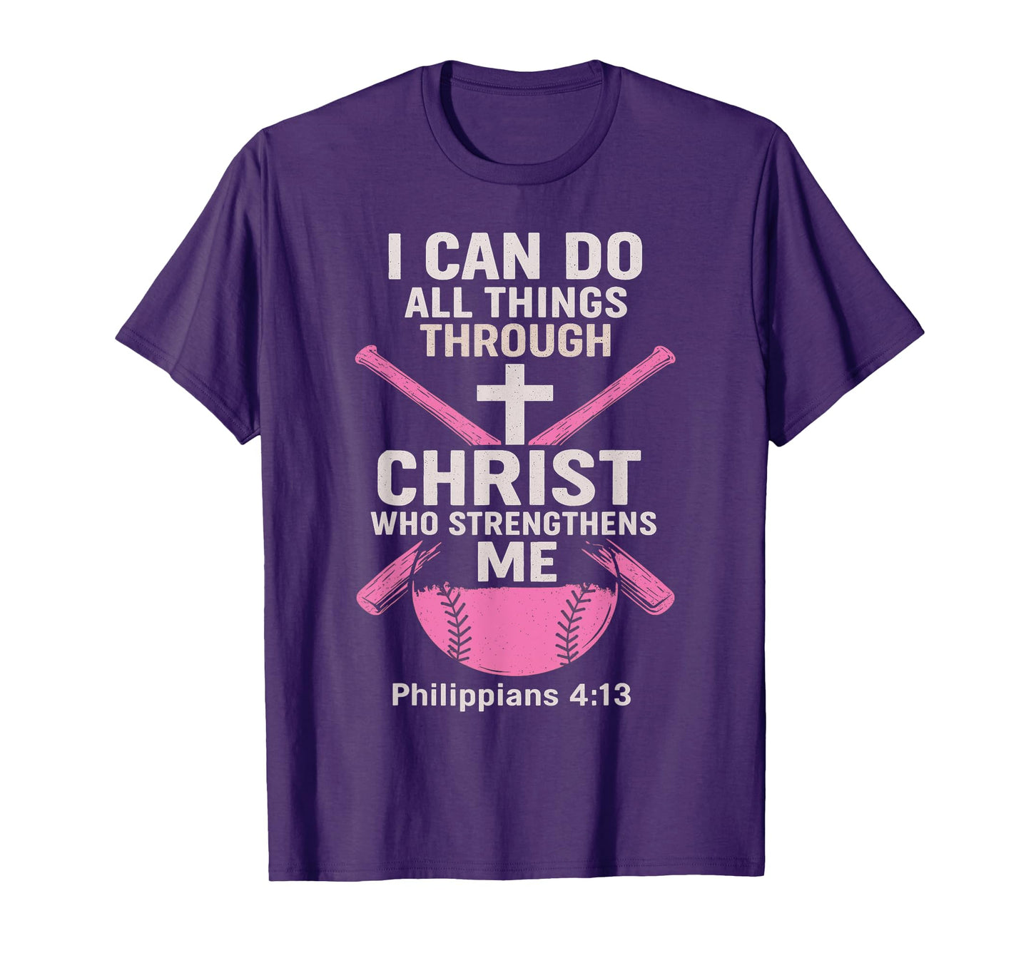 Softball Christian Athlete Christ Centered T-Shirt