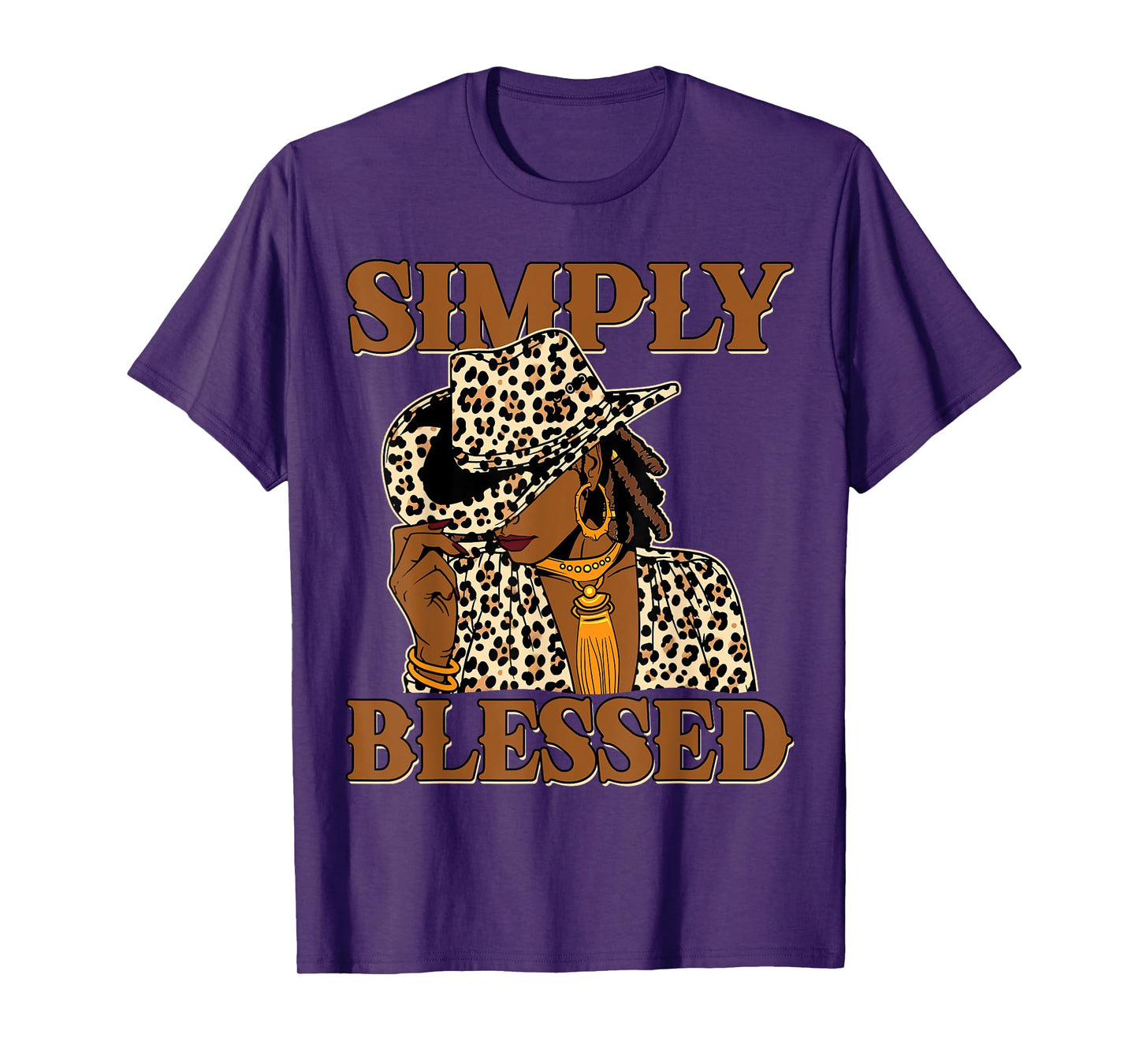 Blessed Black Cowgirl Western Swag African Christian Woman T-Shirt