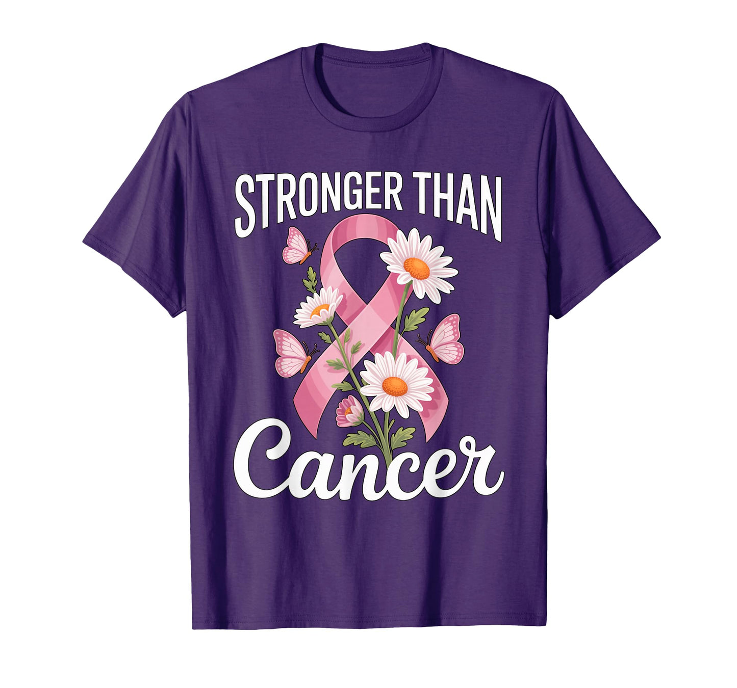 Pink Ribbon Breast Cancer Awareness Graphic T-Shirt