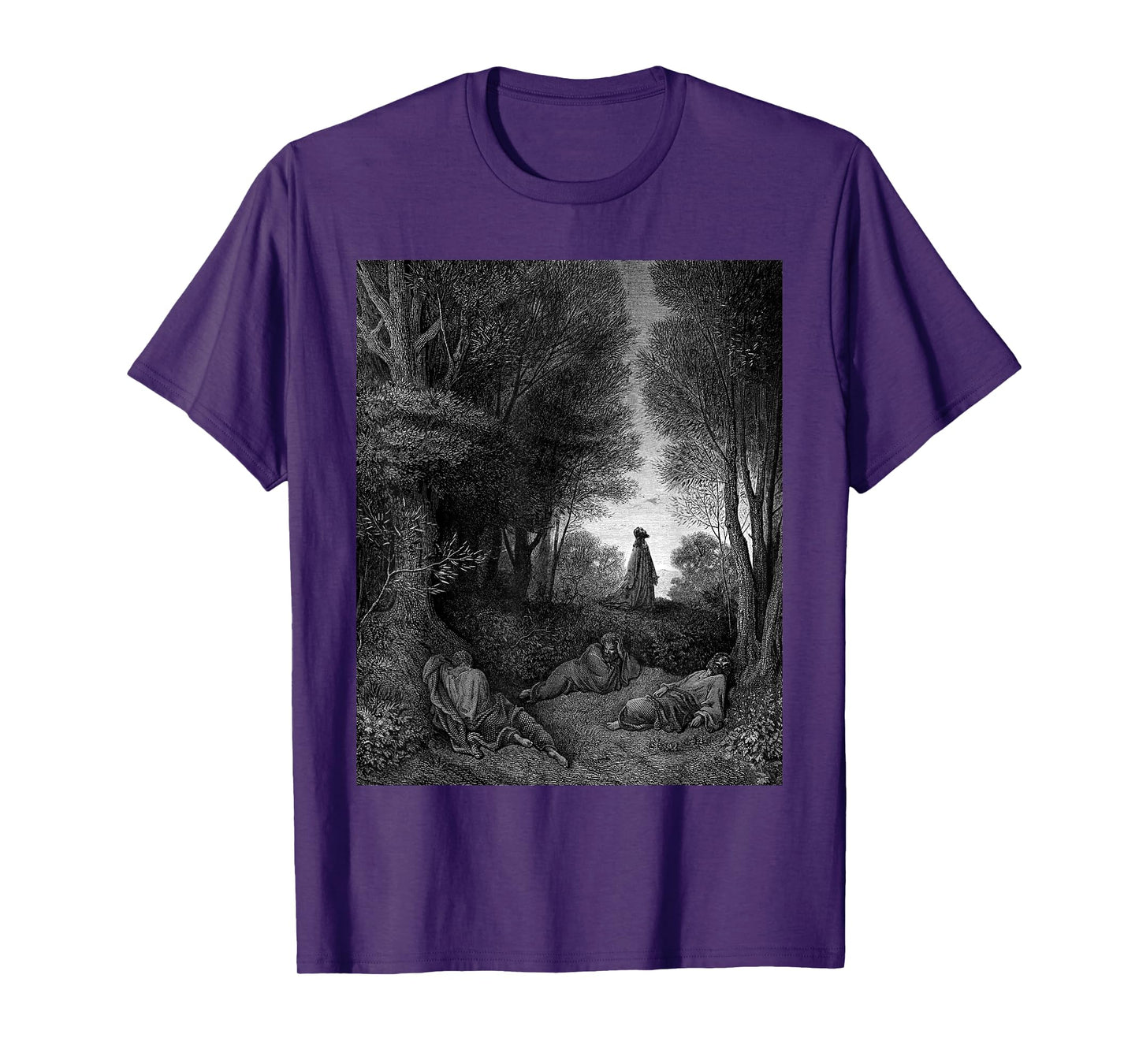Jesus Praying in the Garden Gustave Dore Biblical Art T-Shirt