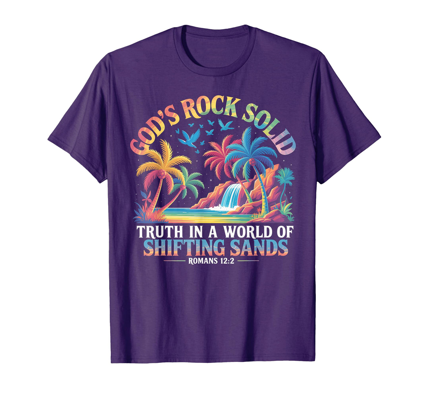 God's Rock Solid Breaker Rock Beach VBS 2025 Christian T-Shirt