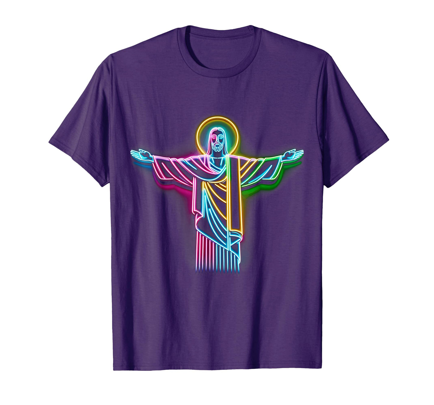 Vibrant Christ the Redeemer Tee - Colorful Landmark T-Shirt