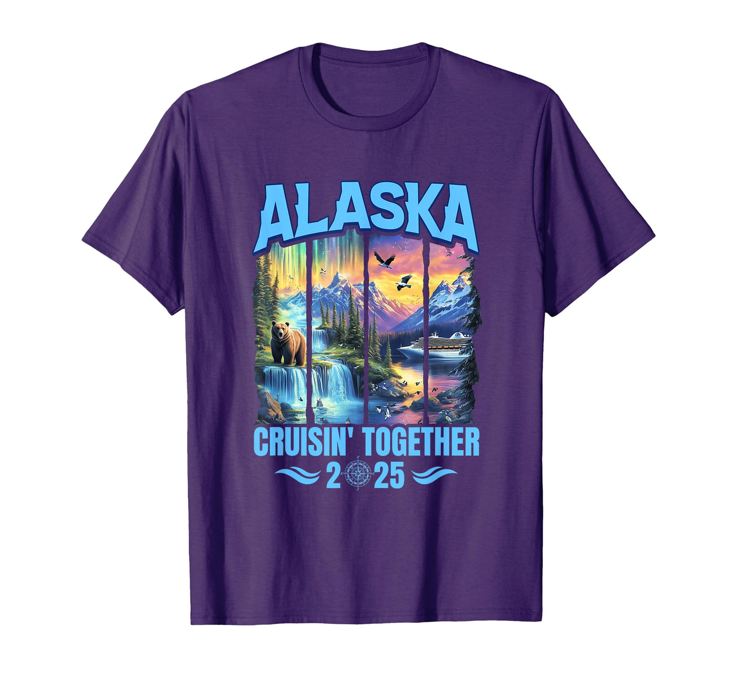 Matching Family And Friends Group Alaskan Alaska Cruise 2025 T-Shirt