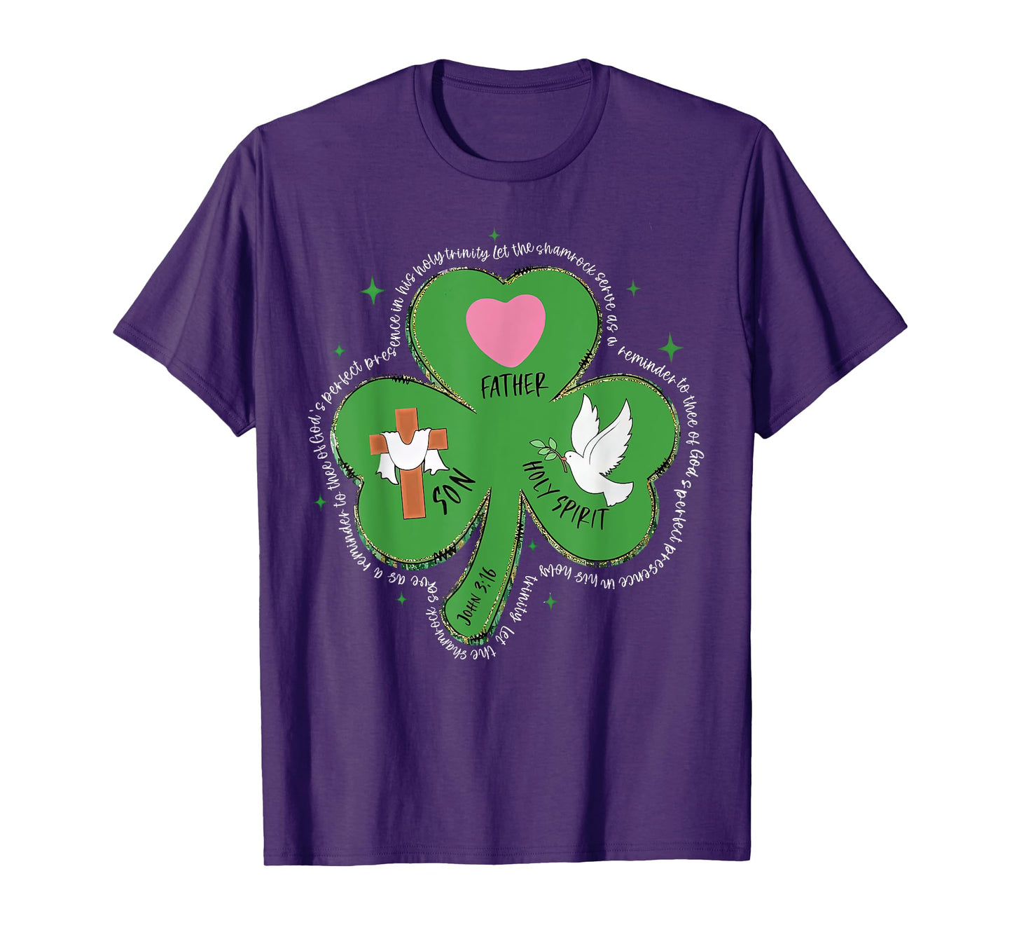 Shamrock Holy Trinity Father Son Holy Spirit Patrick Outfit T-Shirt