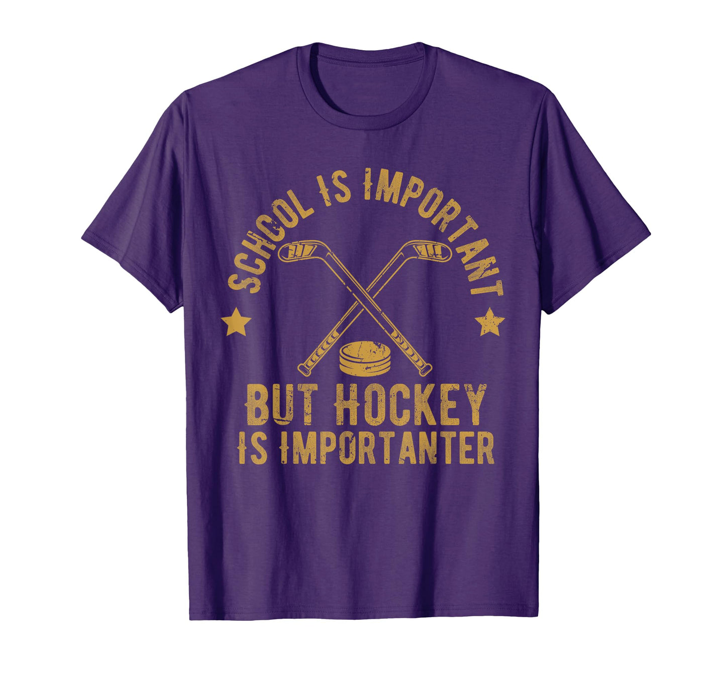 Funny Hockey School Is Important But Hockey is Importanter T-Shirt