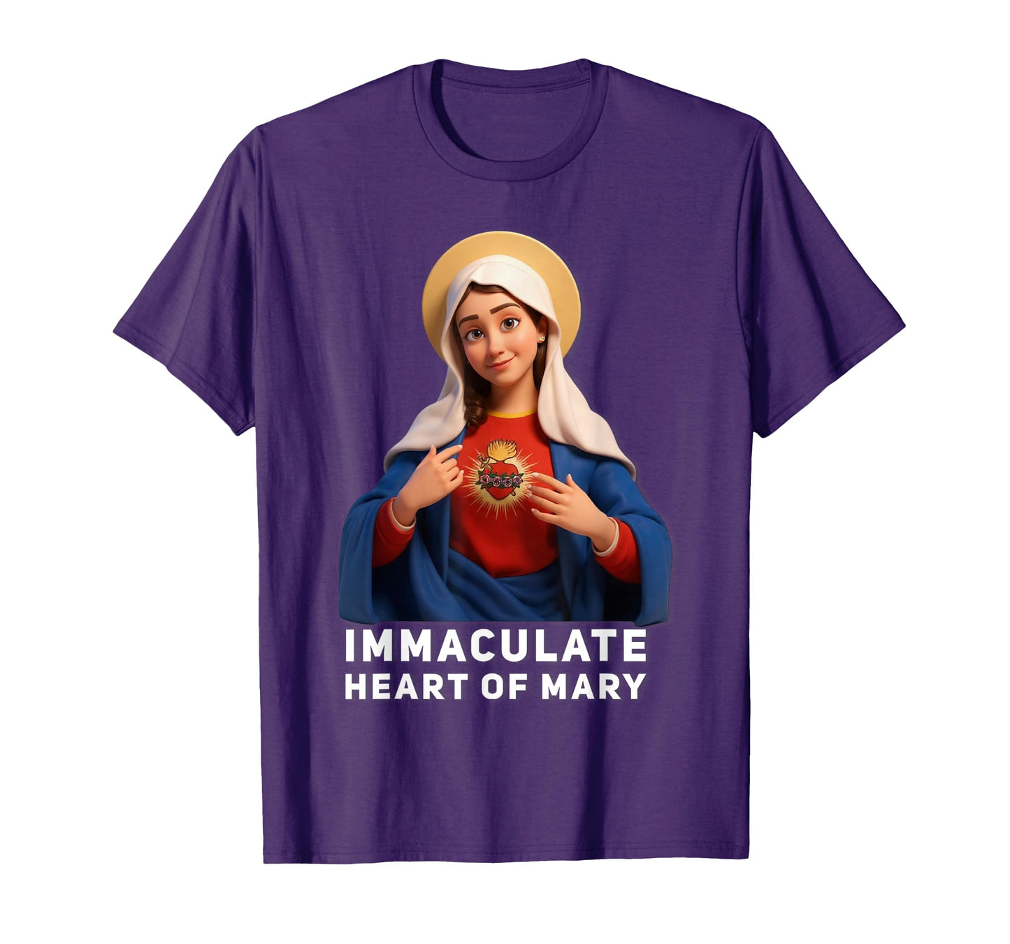 Immaculate Heart of Mary Marian Catholic T-Shirt