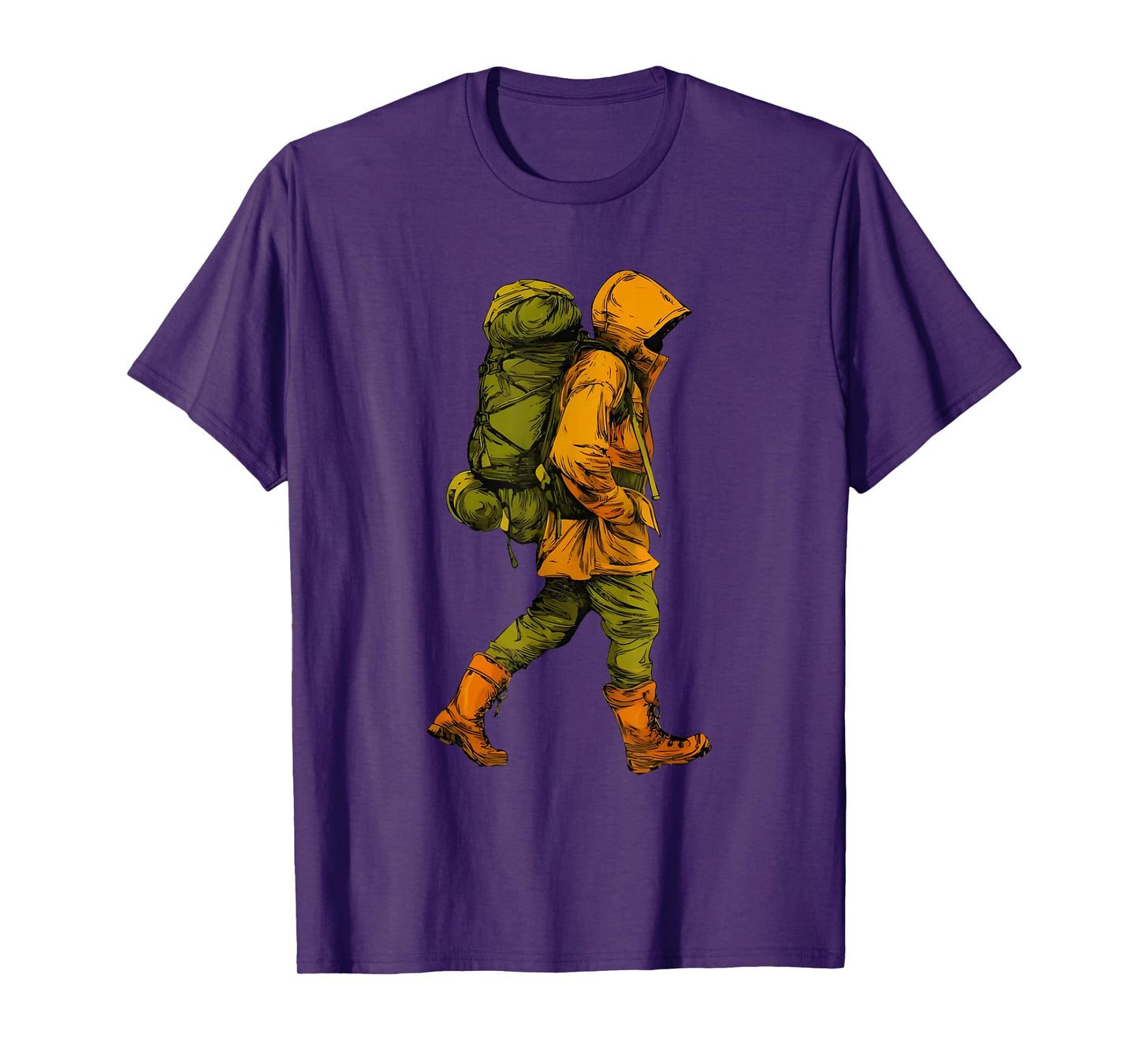 Man Hiking in raingear creat T-Shirt