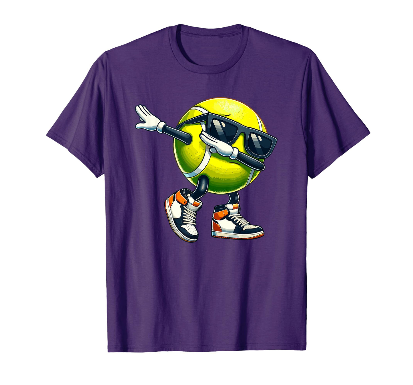 Dabbing Tennis Ball With Sunglasses Funny Sports Player T-Shirt