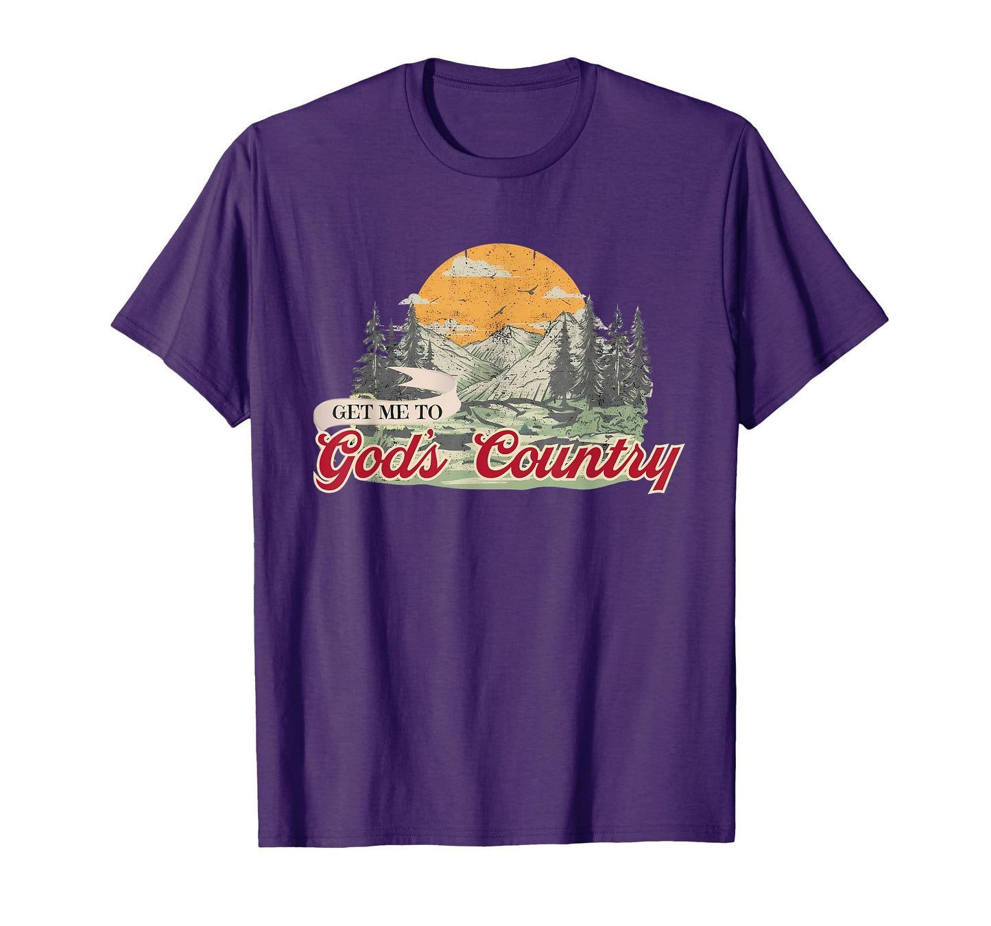 Get Me To God Country Retro T-Shirt