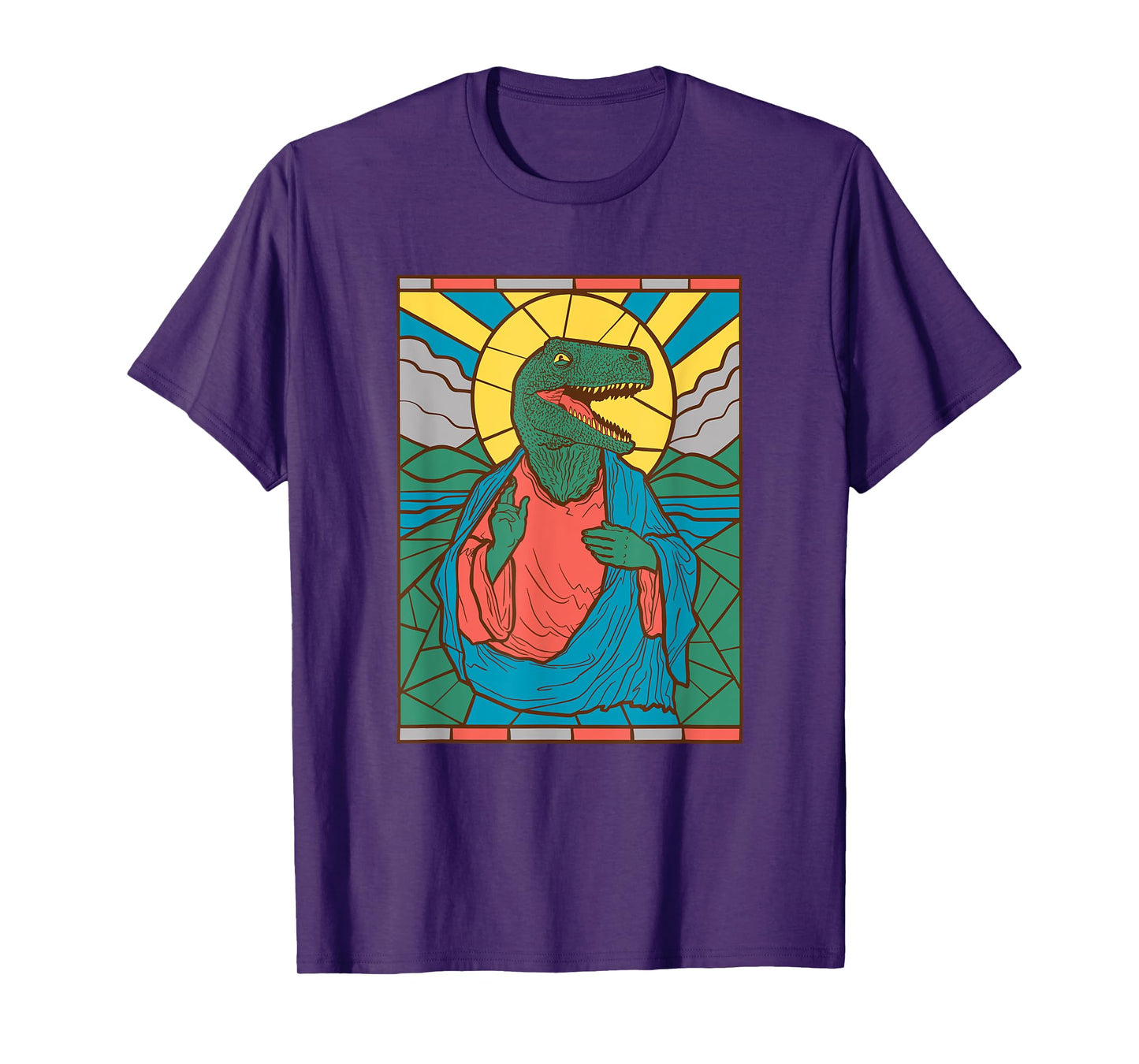"Raptor Jesus" Dinosaur Christ Meme Holy Velociraptor T-Shirt