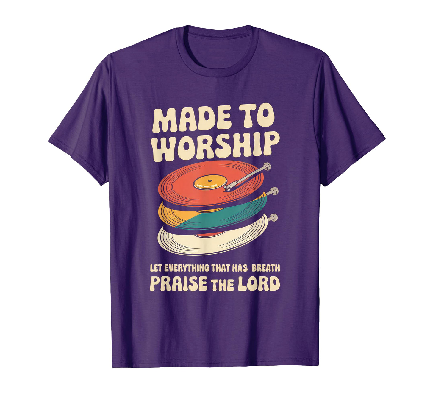 Worship Tshirt Christian Music Retro Cassette Psalms 150:6 T-Shirt