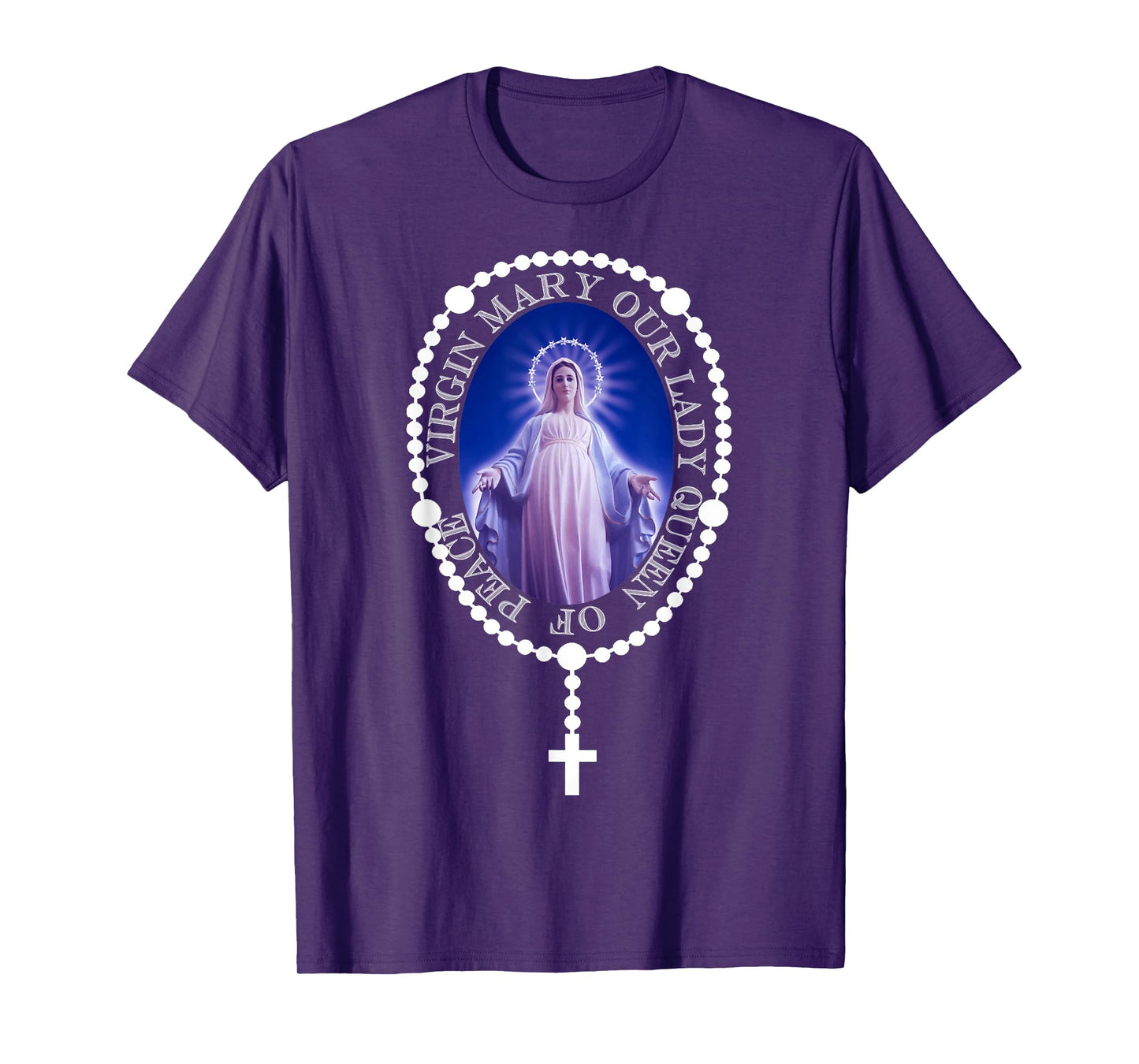 The Holy Rosary. Queen of Peace MEDJUGORJE. T-shirt T-Shirt