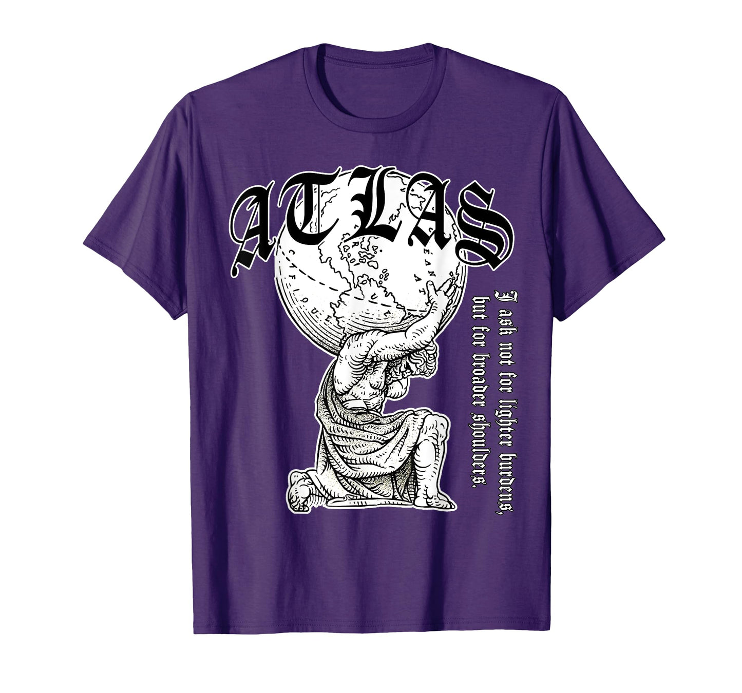 Atlas carrying the world Greek Mythology Street Urban Style T-Shirt