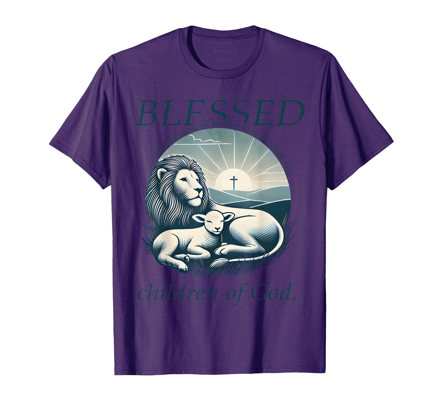 Catholic Jesus Bible Verse Tee Blessed Are The Peacemakers T-Shirt