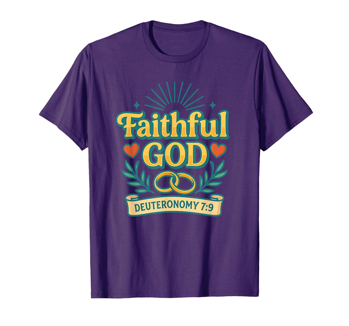 Faithful God Deuteronomy 7:9 Christian T-Shirt