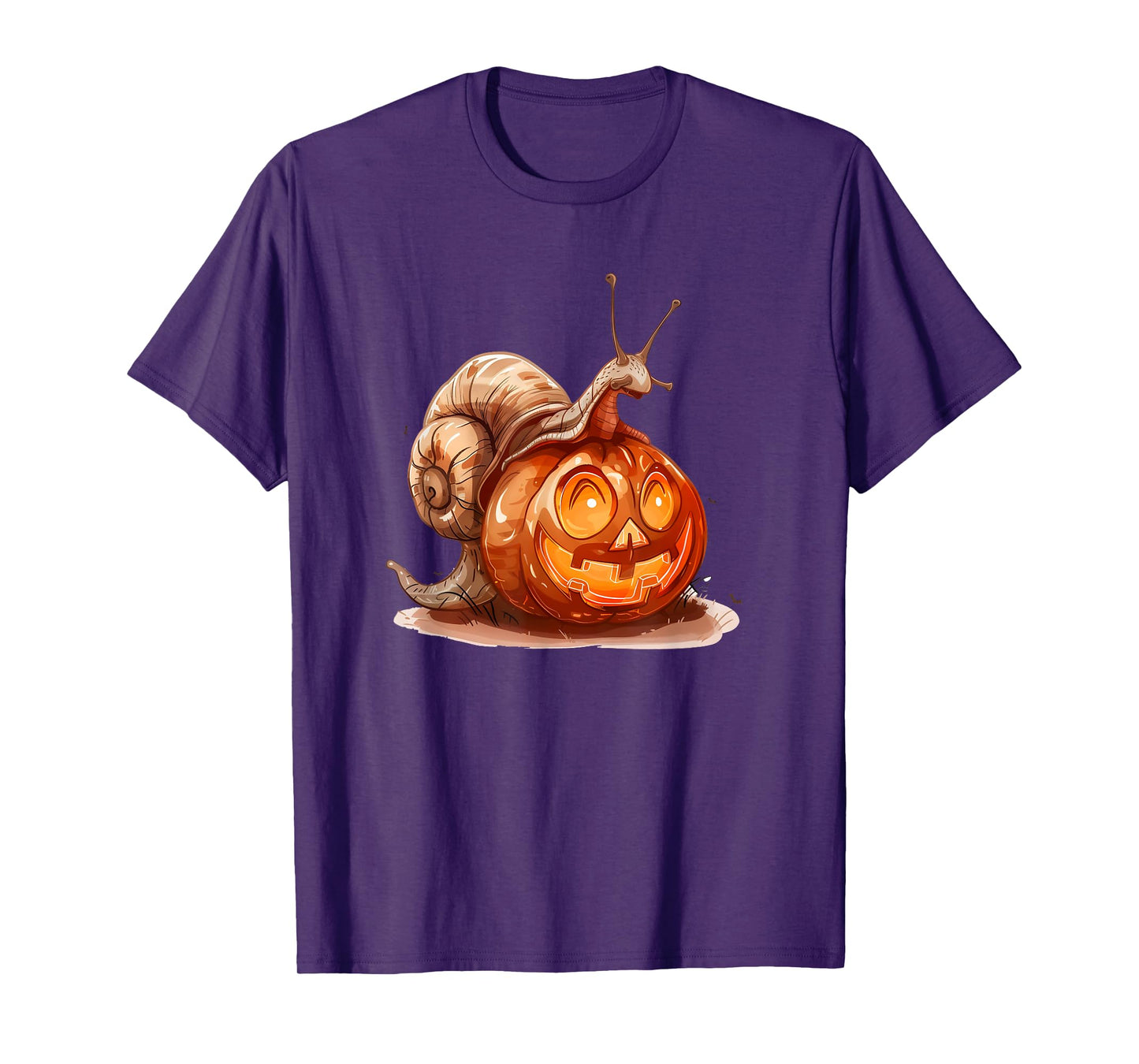Cute Snail Pumpkin Halloween Costume Snails Men Women T-Shirt