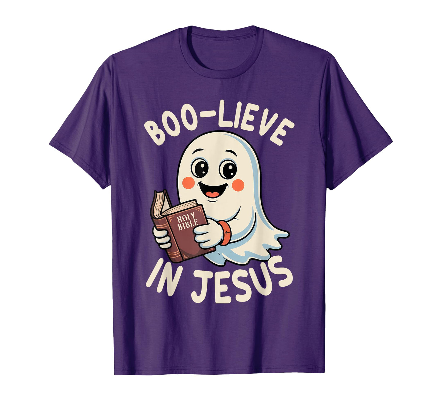 Boo-Lieve In Jesus Christian Halloween T-Shirt