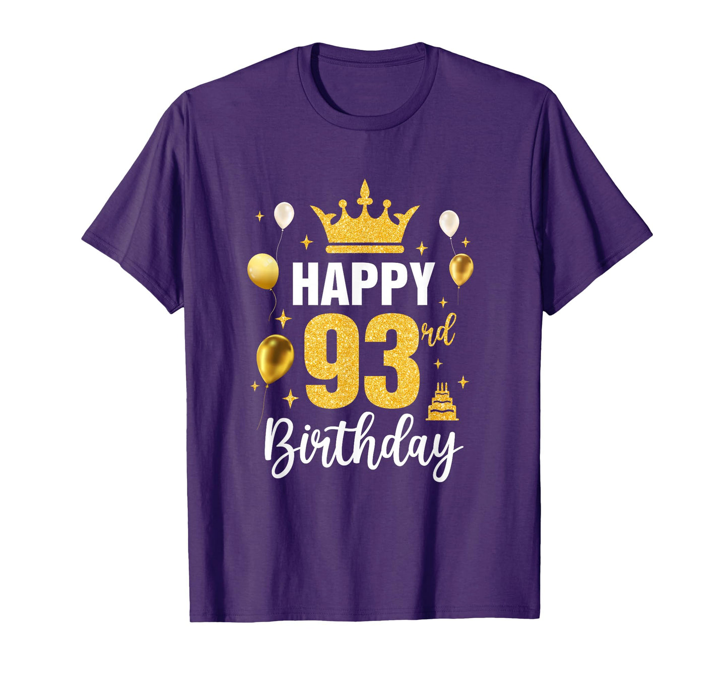 Happy 93Rd Birthday Idea For 93 Years Old Man And Woman T-Shirt