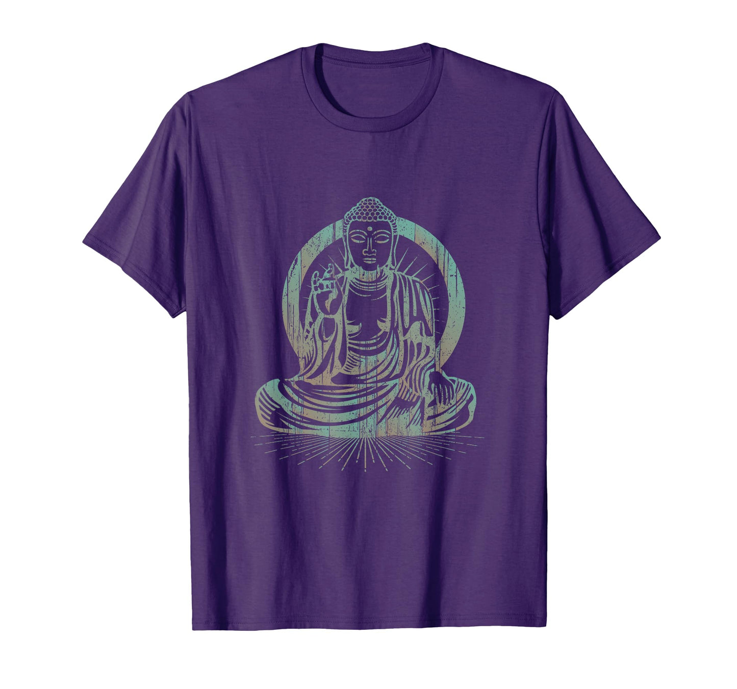 Meditating Buddha Grunge Style T-Shirt