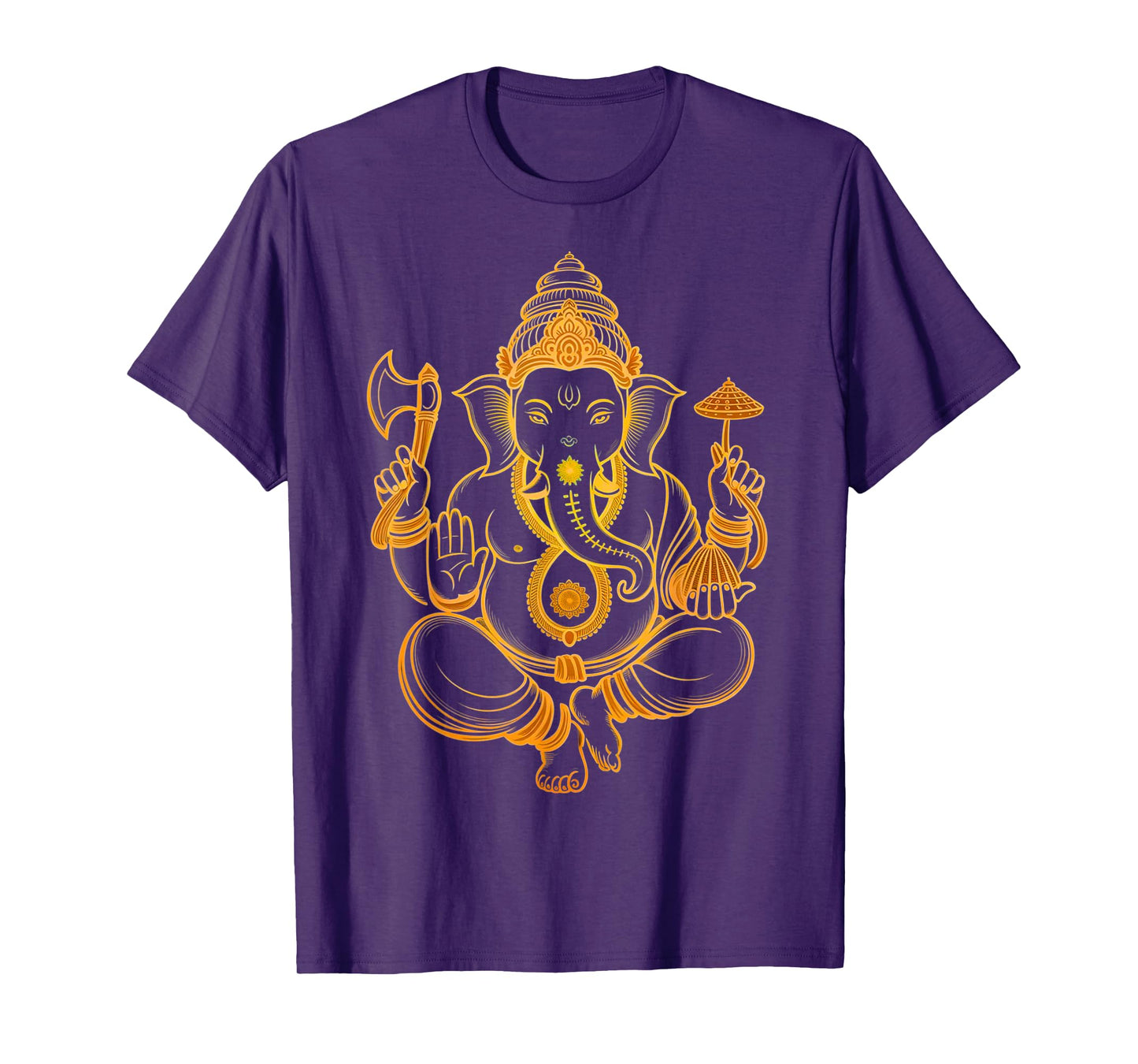 Hindu Ganesha Puja Elephant God India Meditation Yoga Murti T-Shirt