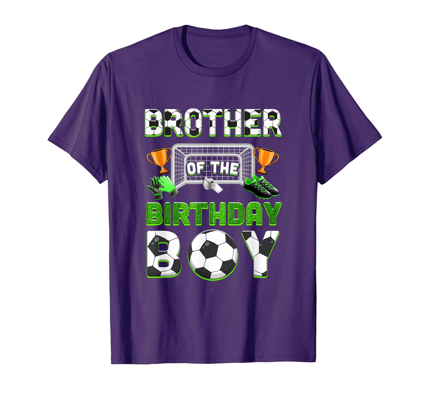 Brother Of The Birthday Boy Soccer Family Matching Party T-Shirt